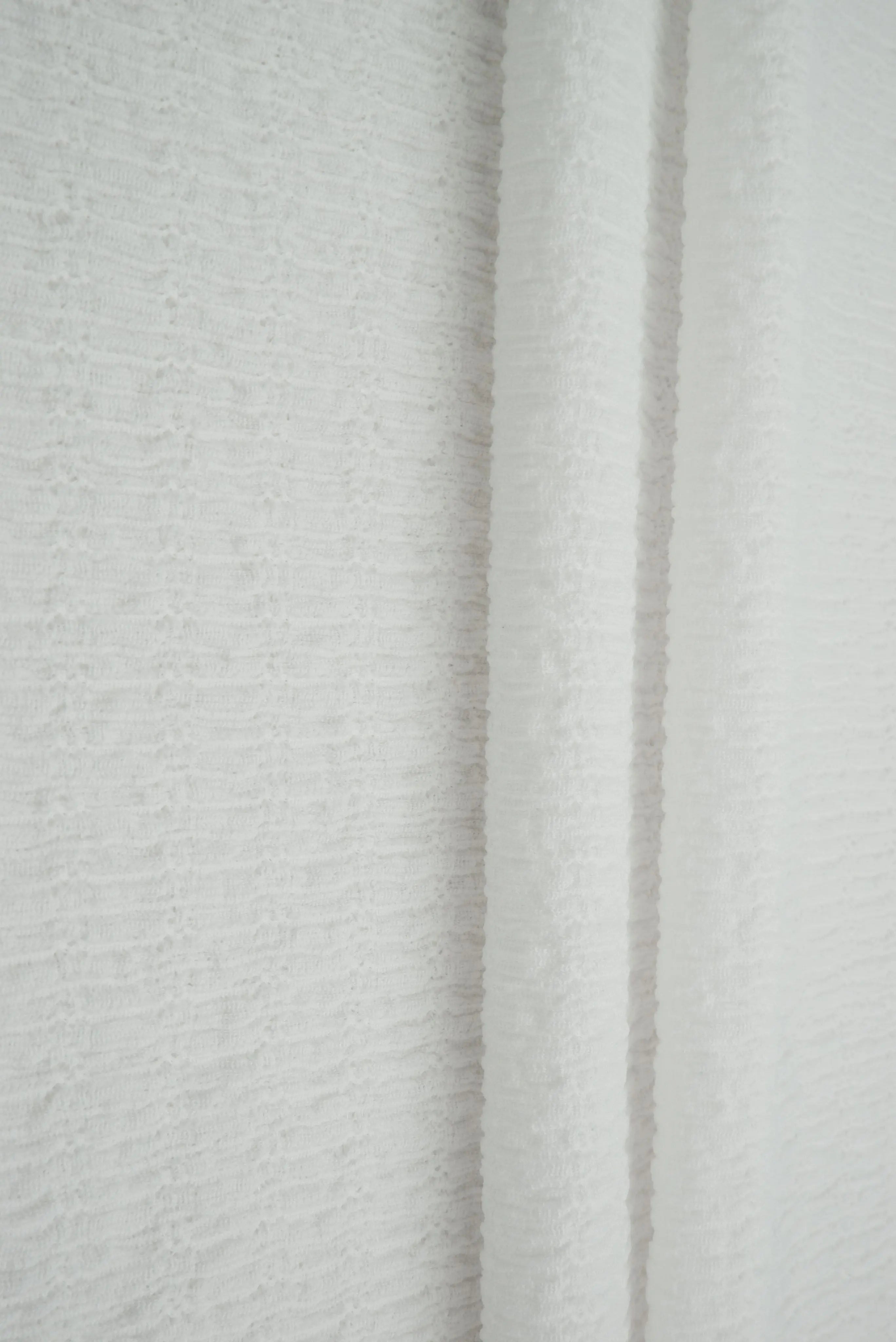 KNT4455 IVORY BODYSUIT BOTTOMS CAMI CRINKLE DRESS JERSEY KNIT LOUNGEWEAR NO-PRINT POLYESTER SKIRTS SOLID SPANDEX STRETCH TOPS