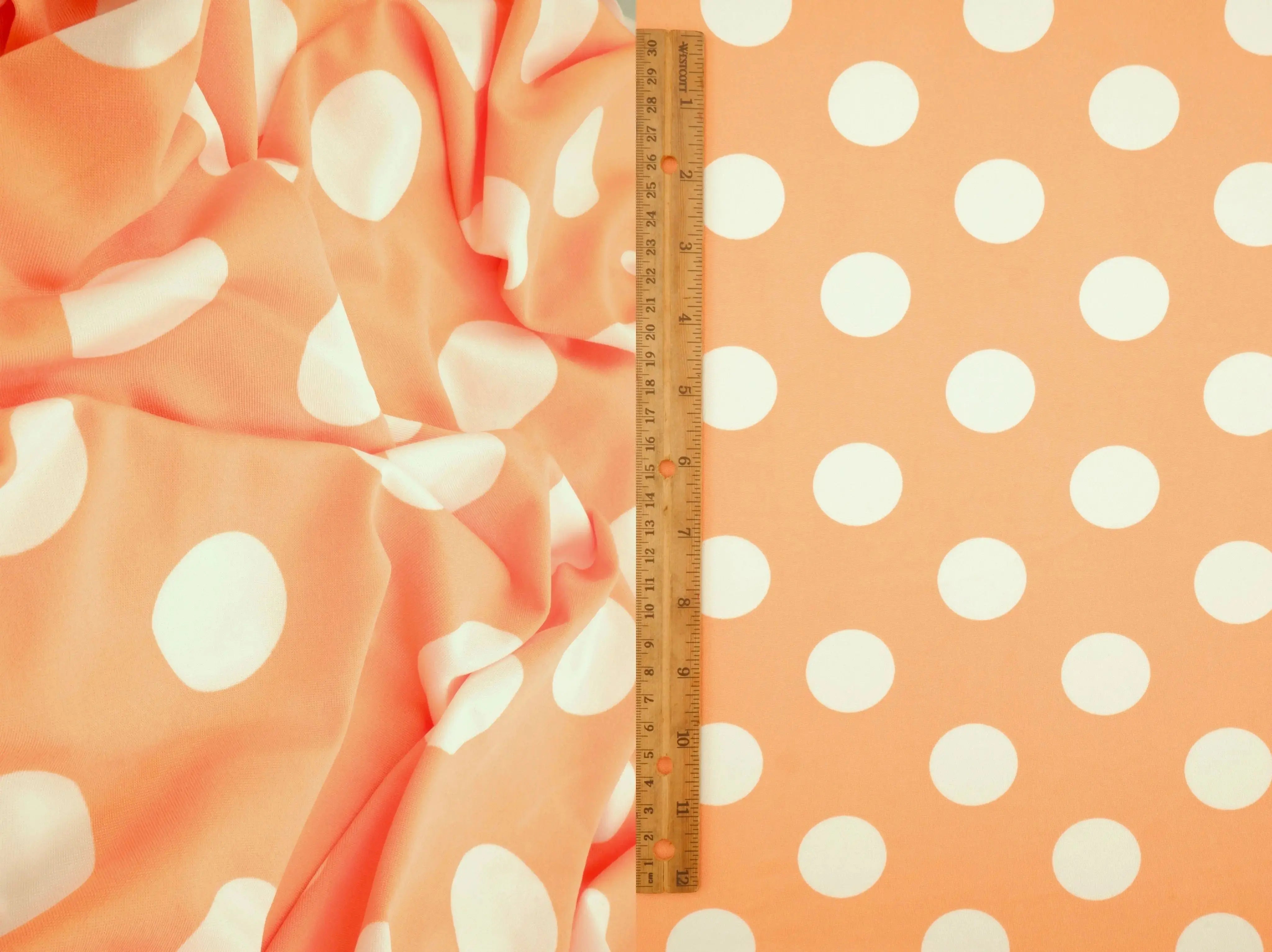DTY Big Polka Dot Knit Fabric   KNT4498-DU186C 