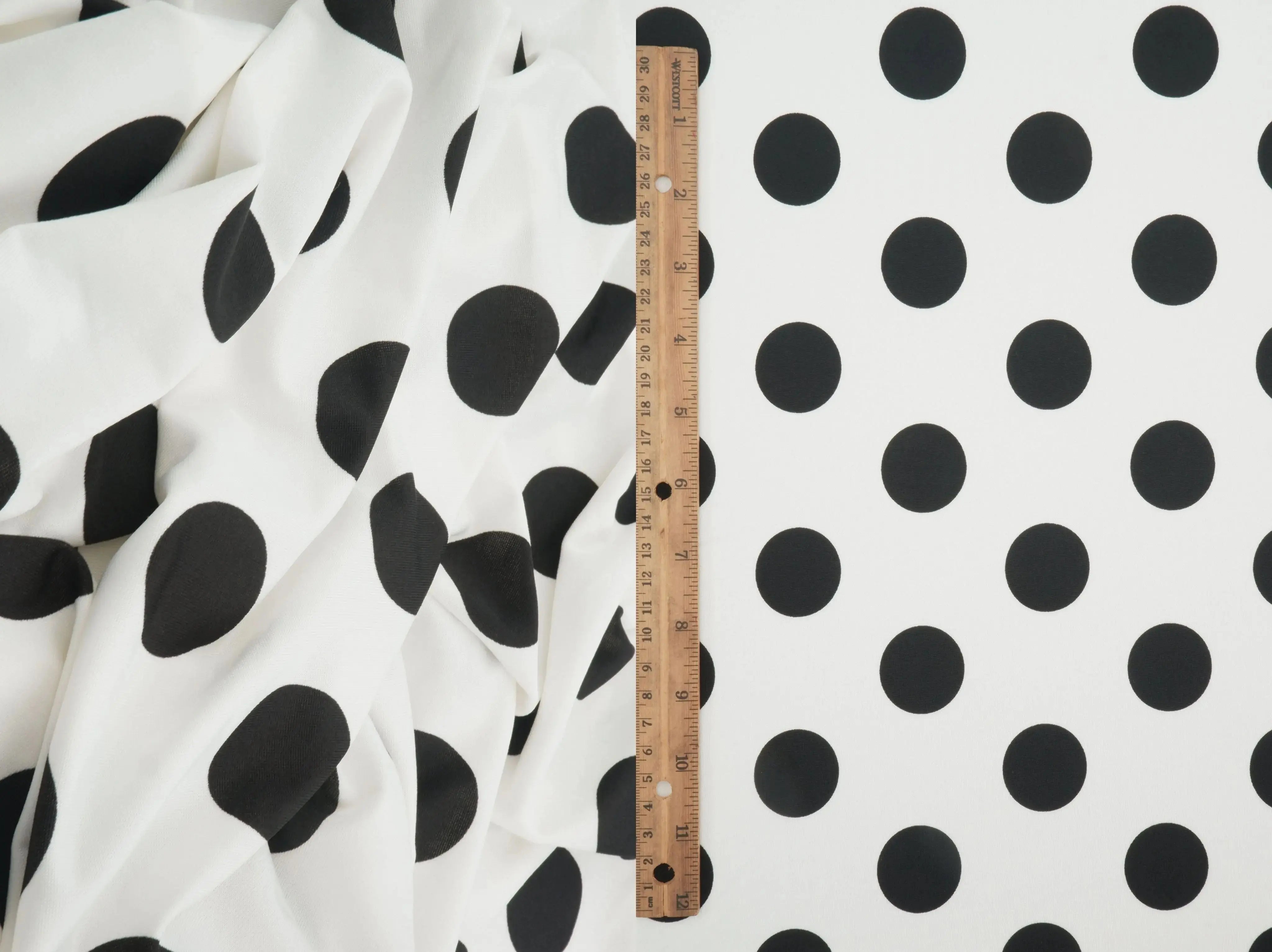DTY Big Polka Dot Knit Fabric KNT4498-DU186C