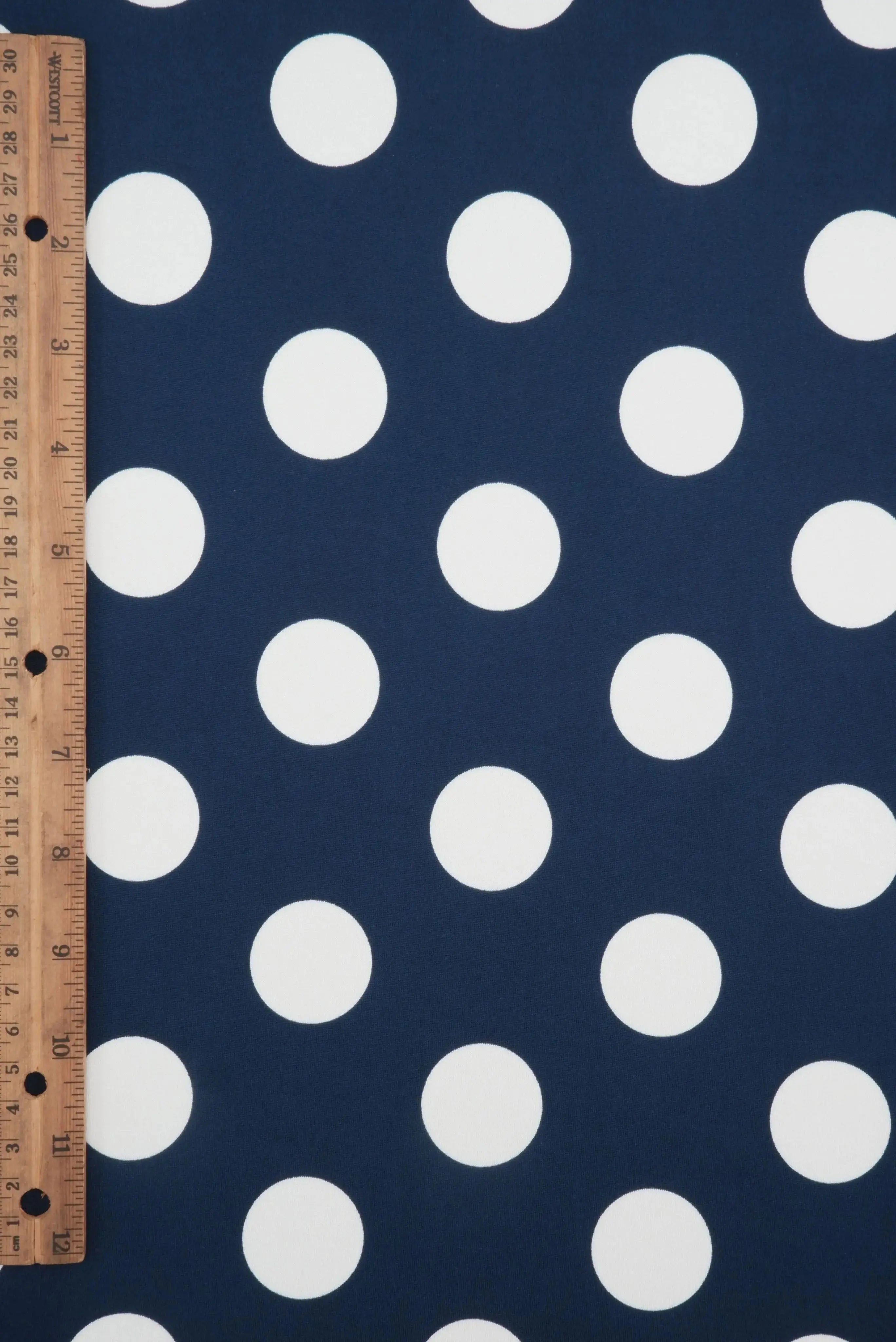 DTY Big Polka Dot Knit Fabric   KNT4498-DU186C 