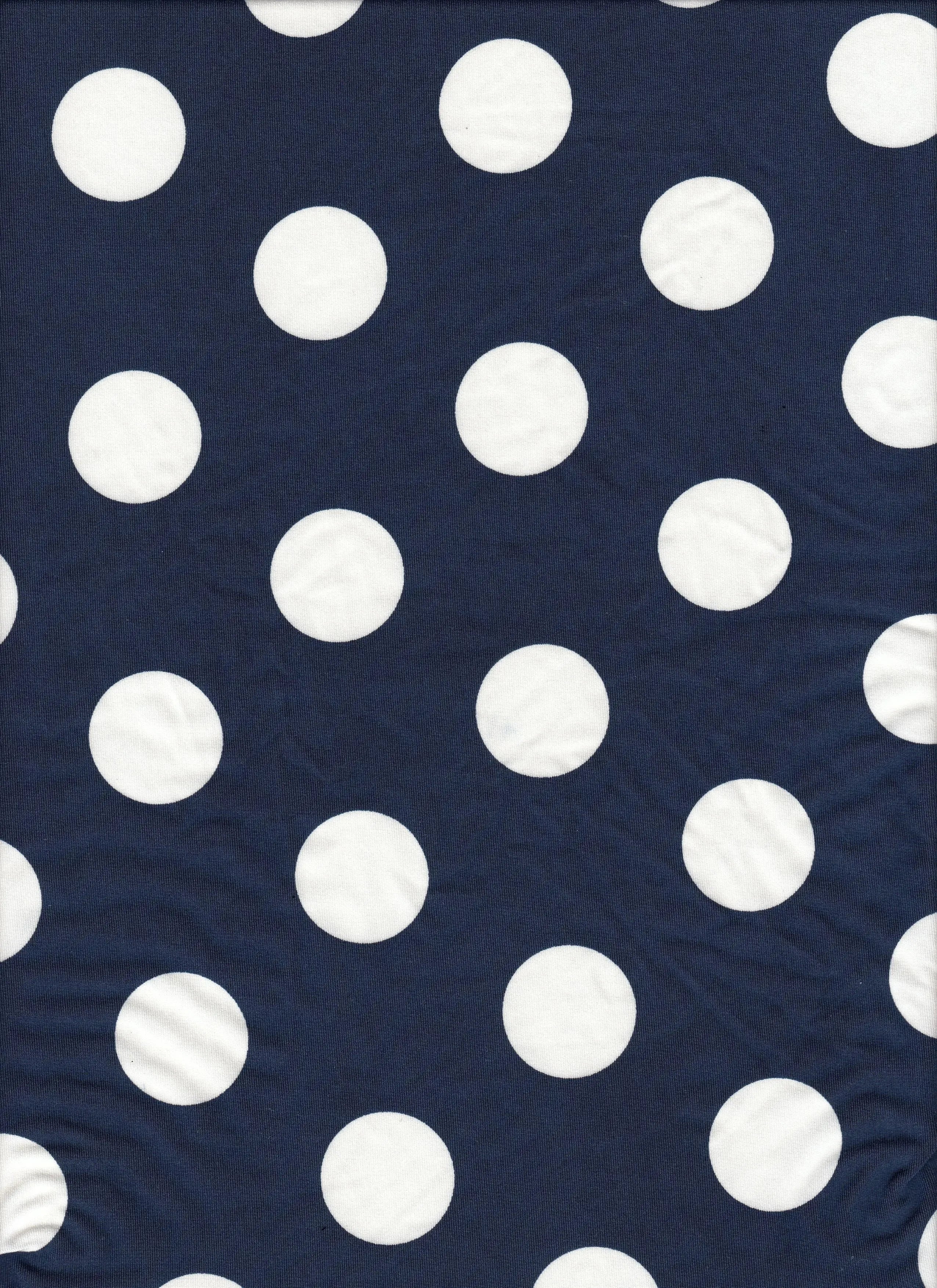 DTY Big Polka Dot Knit Fabric   KNT4498-DU186C 