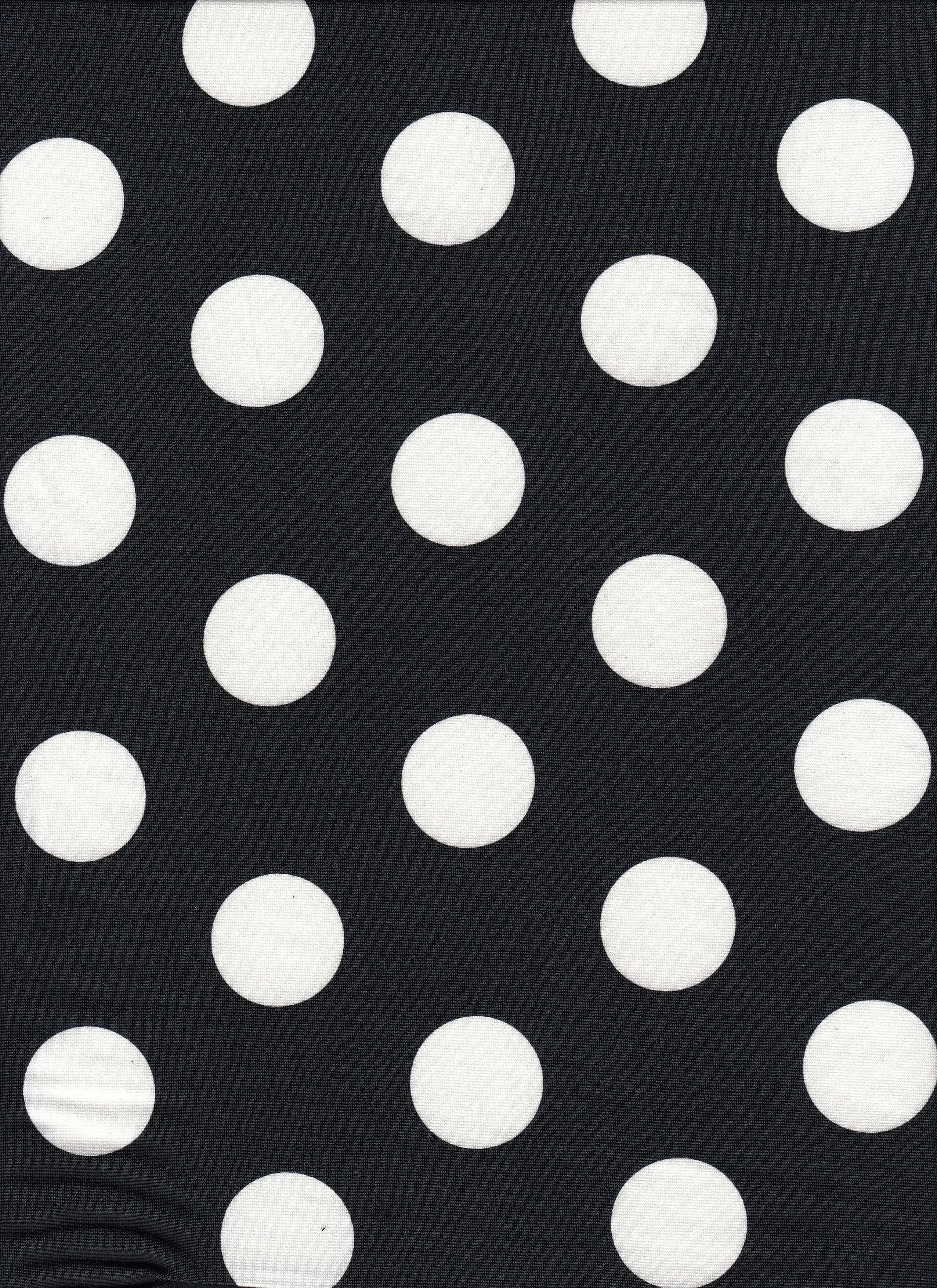 DTY Big Polka Dot Knit Fabric   KNT4498-DU186C 