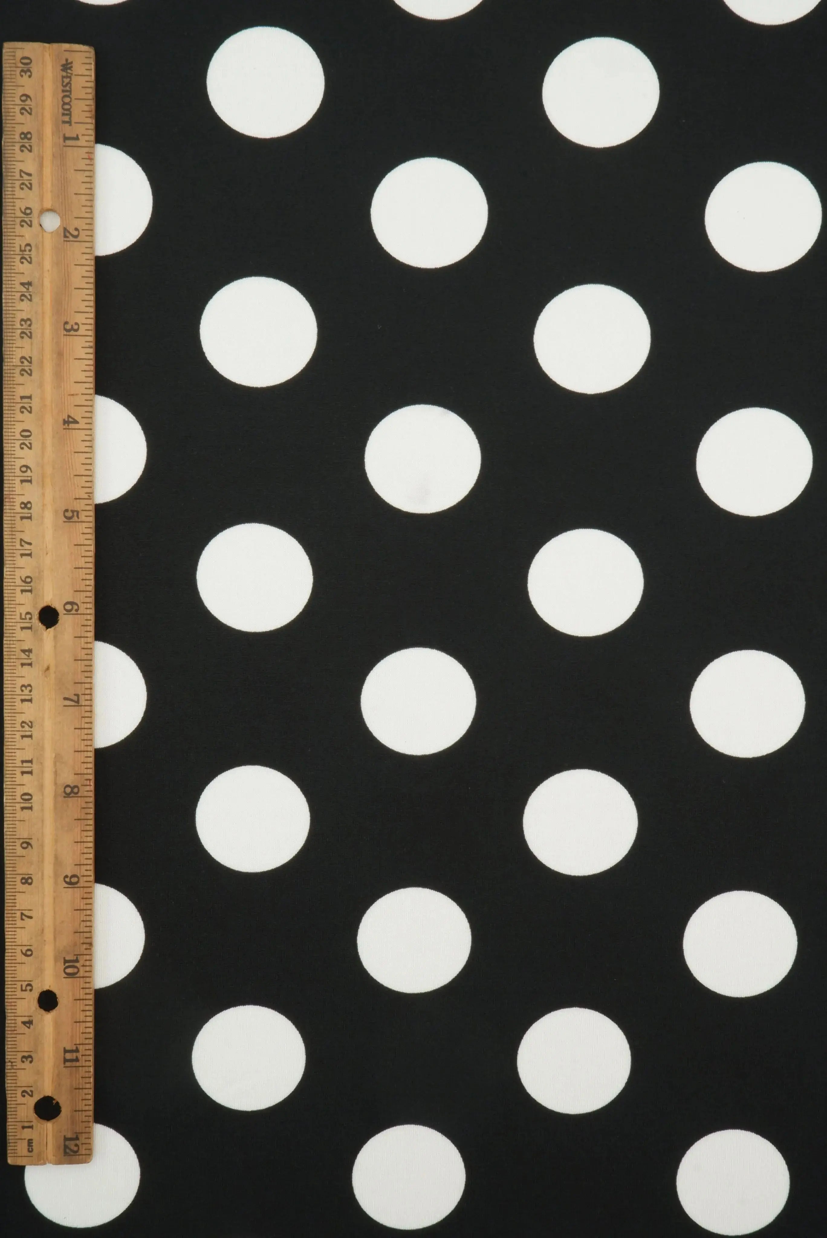 DTY Big Polka Dot Knit Fabric   KNT4498-DU186C 
