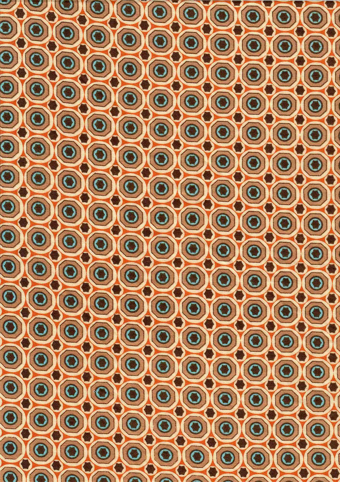 KNT2100-MS10158 ORANGE/BROWN BIKER SHORTS BLOUSE BODYSUIT BOTTOMS CAMI DRESS DTY BRUSHED GEOMETRIC KNIT LOUNGEWEAR PANTS POLYESTER PRINT SKIRTS SPANDEX STRETCH T-SHIRT TOPS TUNICS