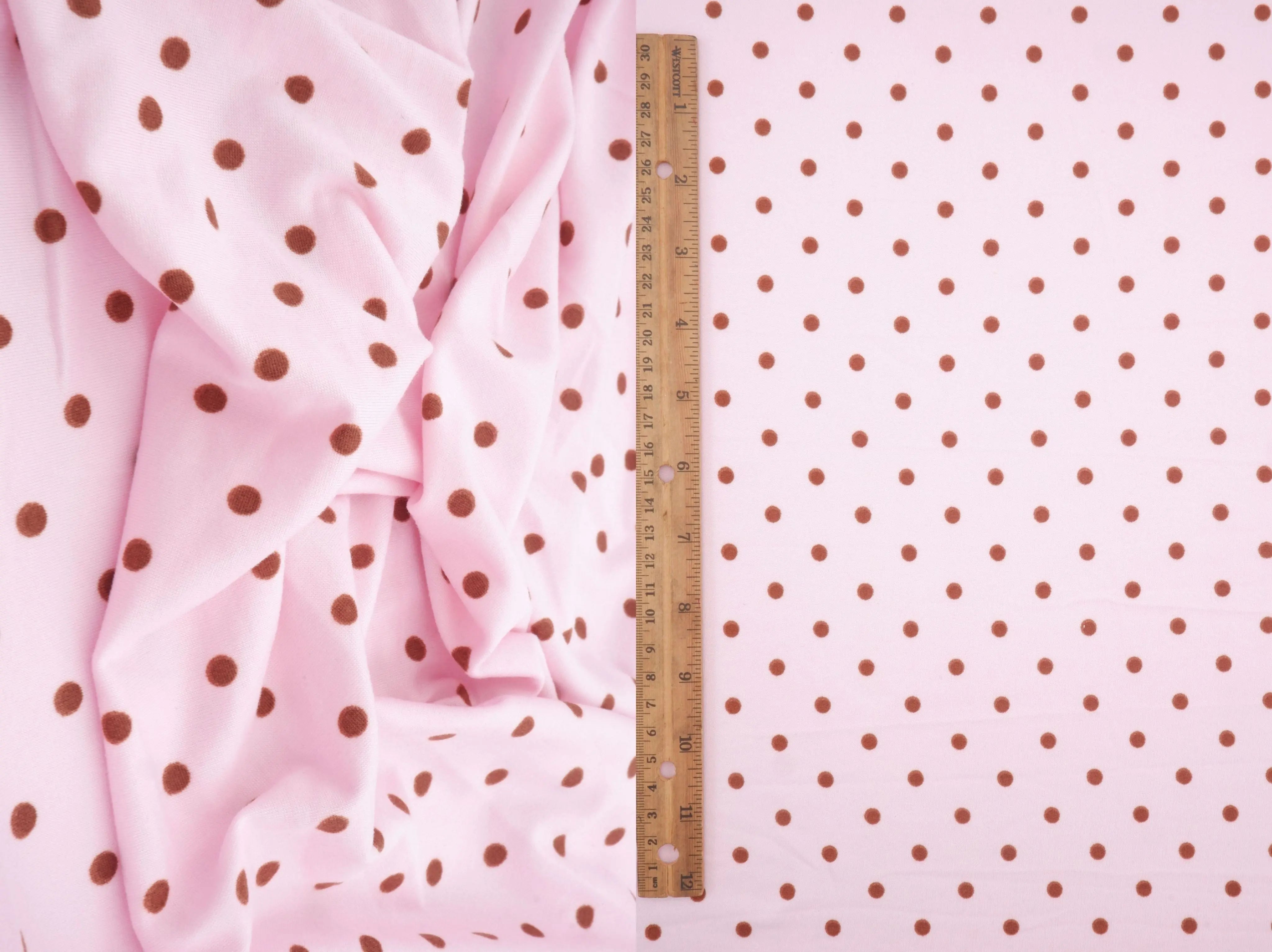 DTY Brushed Polka Dot Digital Print Knit KNT4520-MS11654 