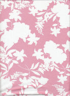 KNT4498-MS11299 PINK BODYSUIT BOTTOMS CAMI DRESS DTY FLORAL FLOWER KNIT PANTS POLYESTER PRINT SKIRTS SPANDEX STRETCH TOPS