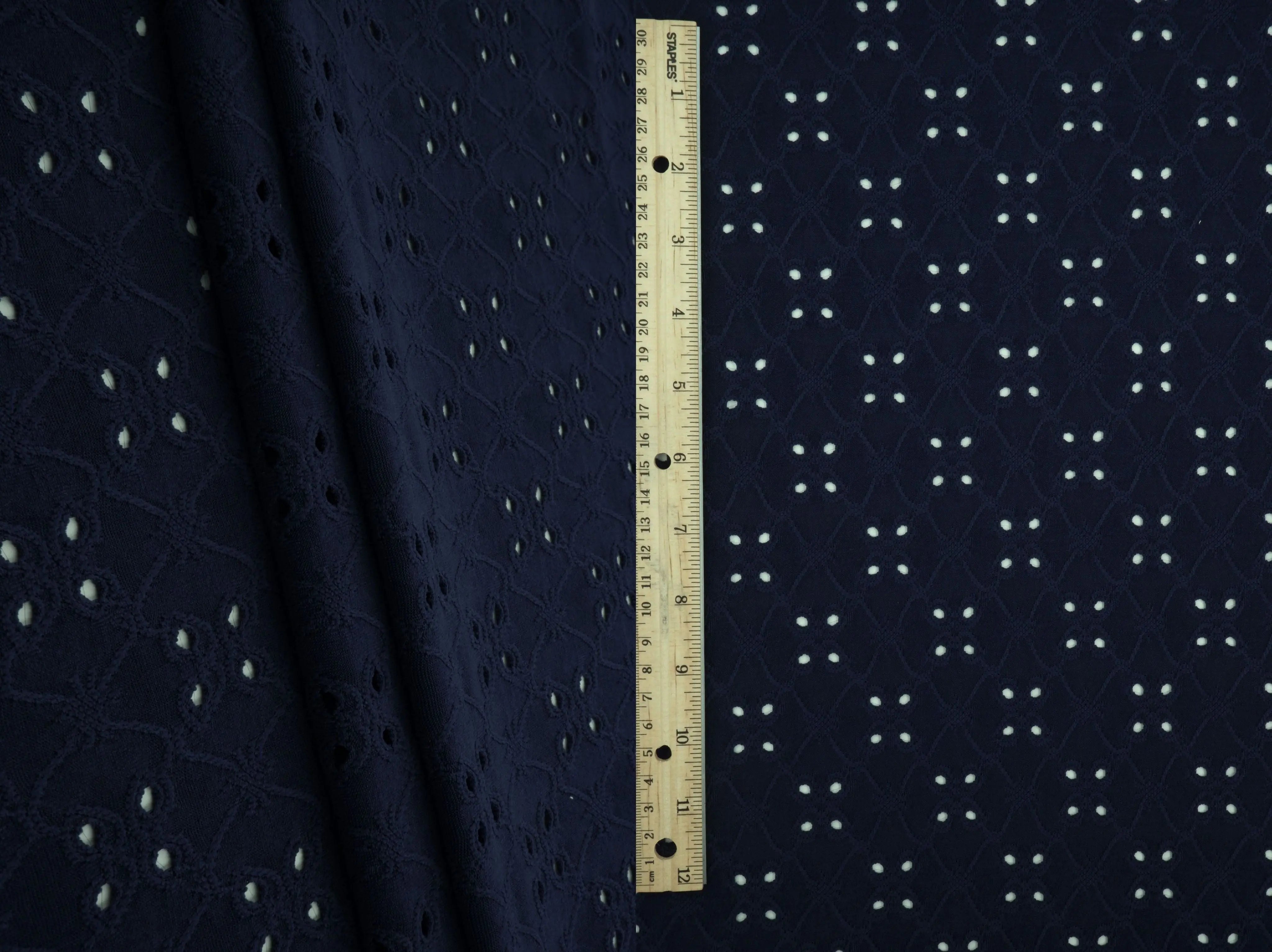 KNT4187 NAVY BODYSUIT BOTTOMS CAMI DRESS DTY EYELET JACQUARD KNIT NO-PRINT POLYESTER SKIRTS SOLID SPANDEX STRETCH T-SHIRT TOPS TUNICS
