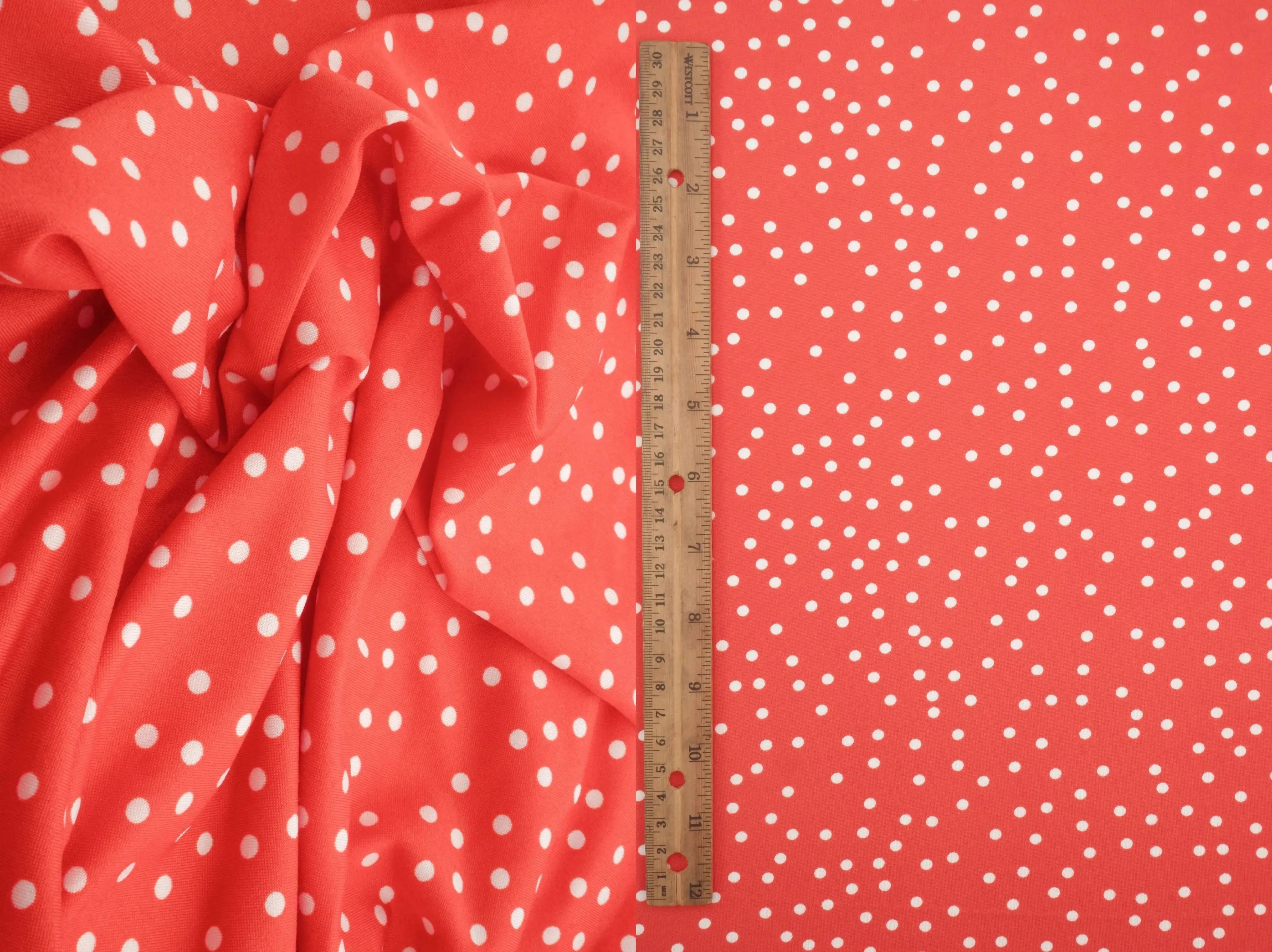 DTY Micro Polka Dot Print Knit Fabric   KNT4498-DU1952 