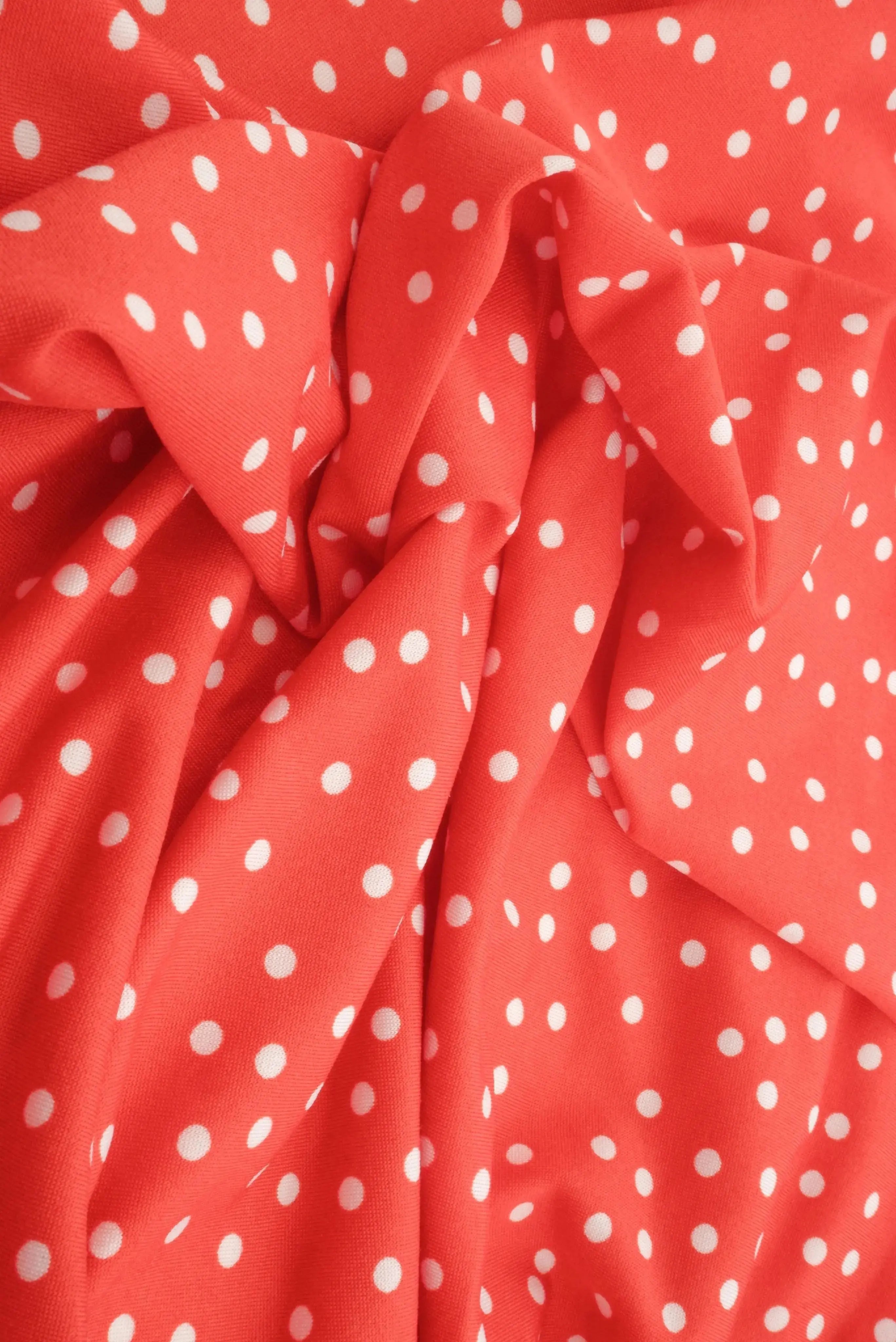 DTY Micro Polka Dot Print Knit Fabric   KNT4498-DU1952 
