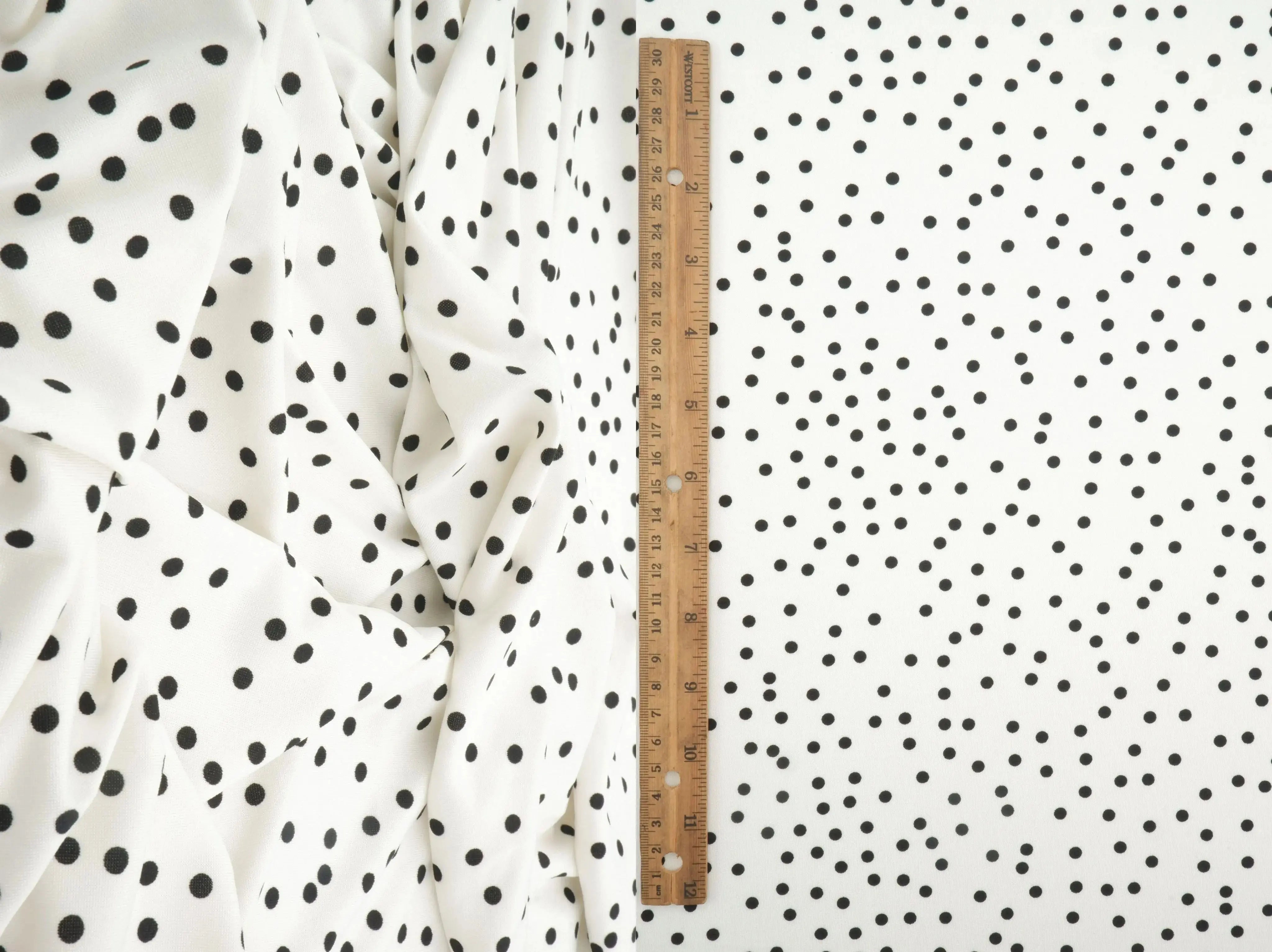 DTY Micro Polka Dot Print Knit Fabric   KNT4498-DU1952 