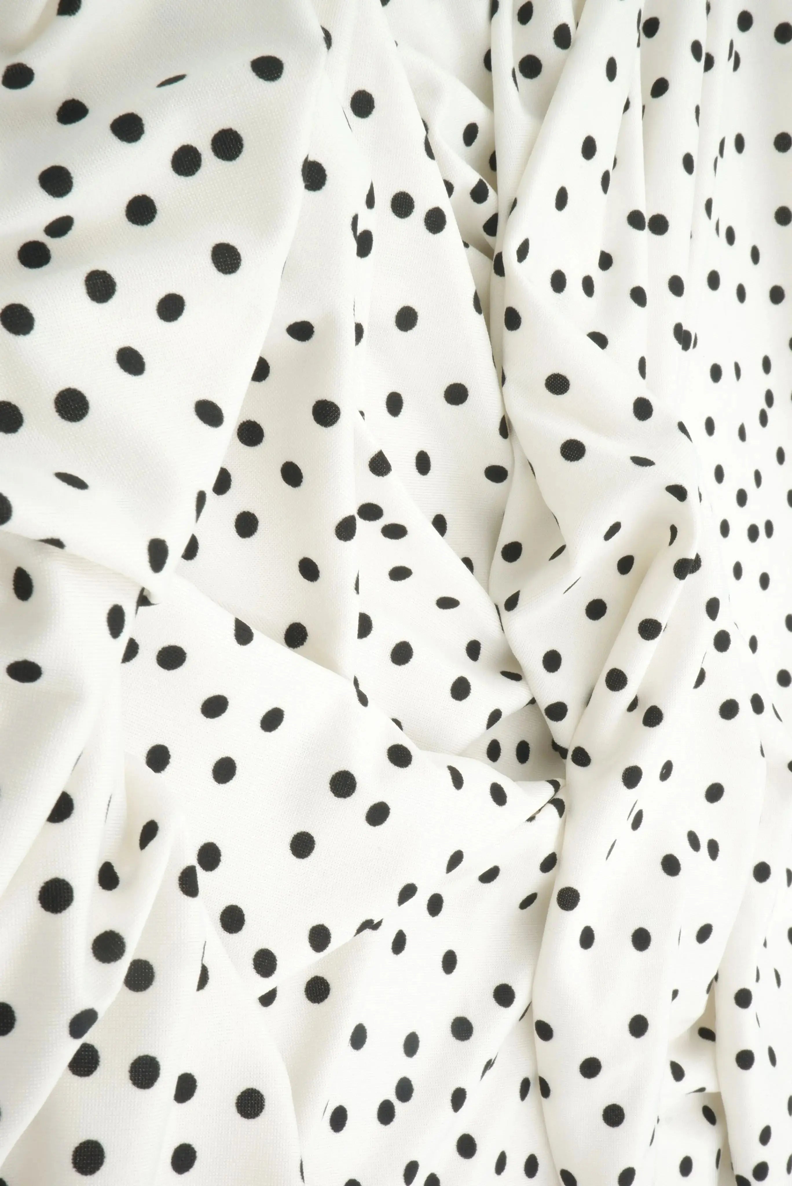 DTY Micro Polka Dot Print Knit Fabric   KNT4498-DU1952 