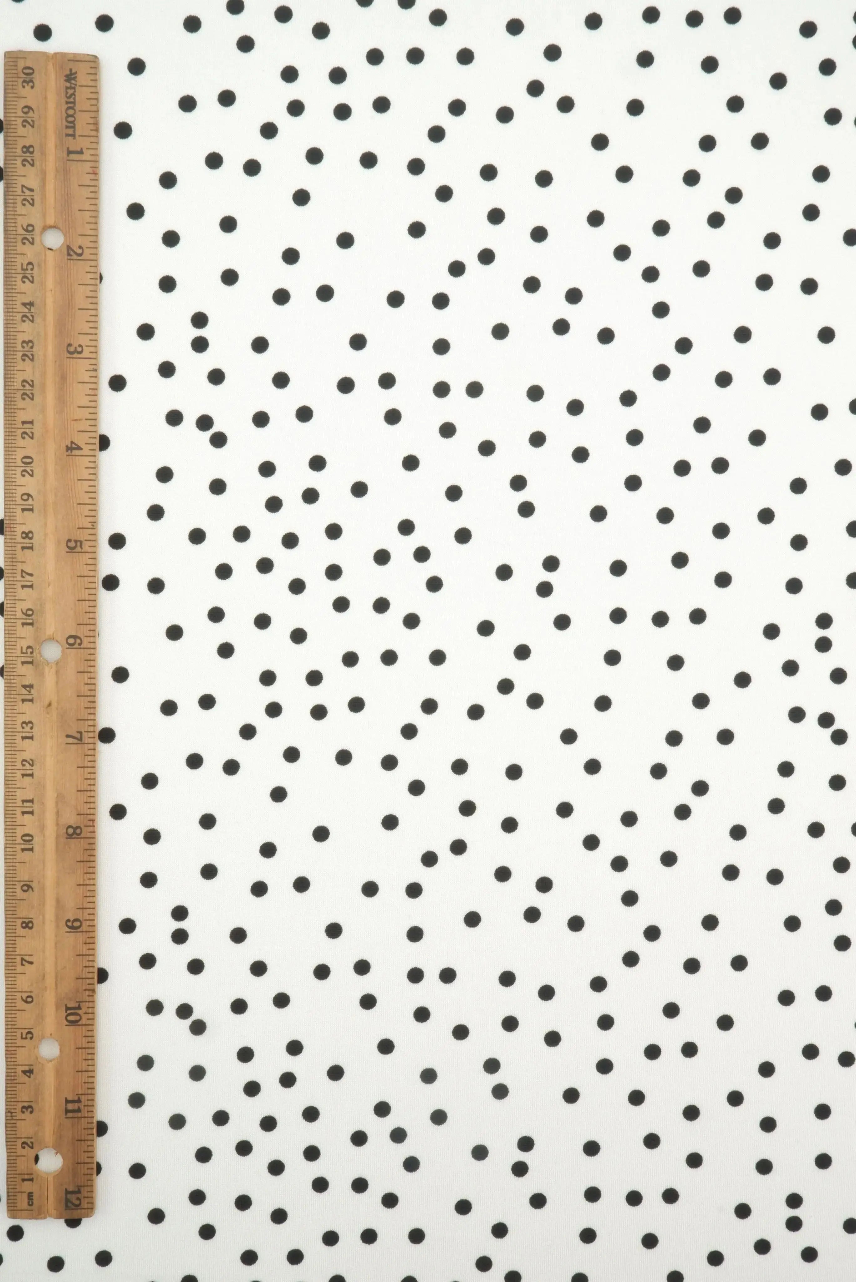 DTY Micro Polka Dot Print Knit Fabric   KNT4498-DU1952 