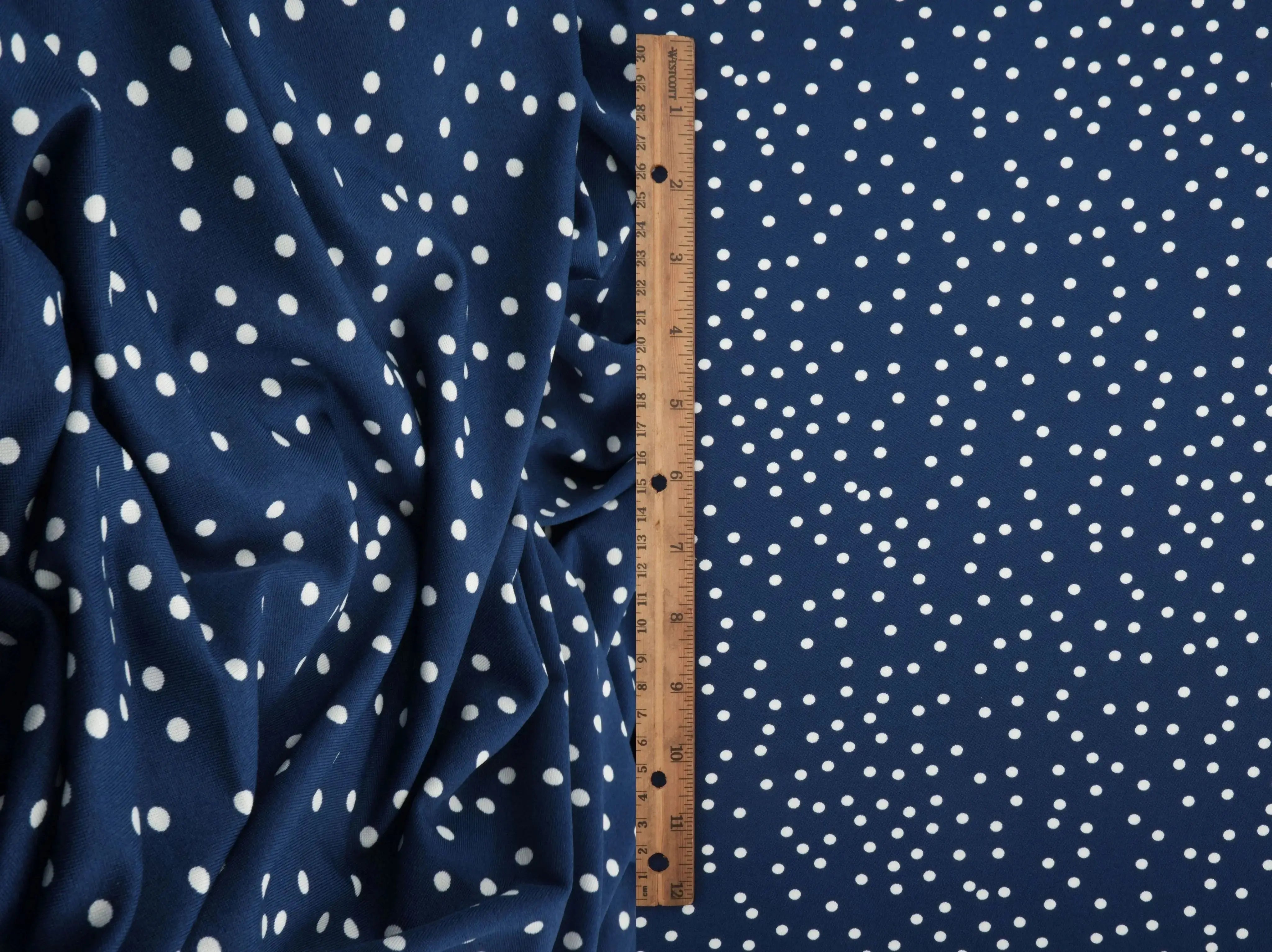 DTY Micro Polka Dot Print Knit Fabric   KNT4498-DU1952 