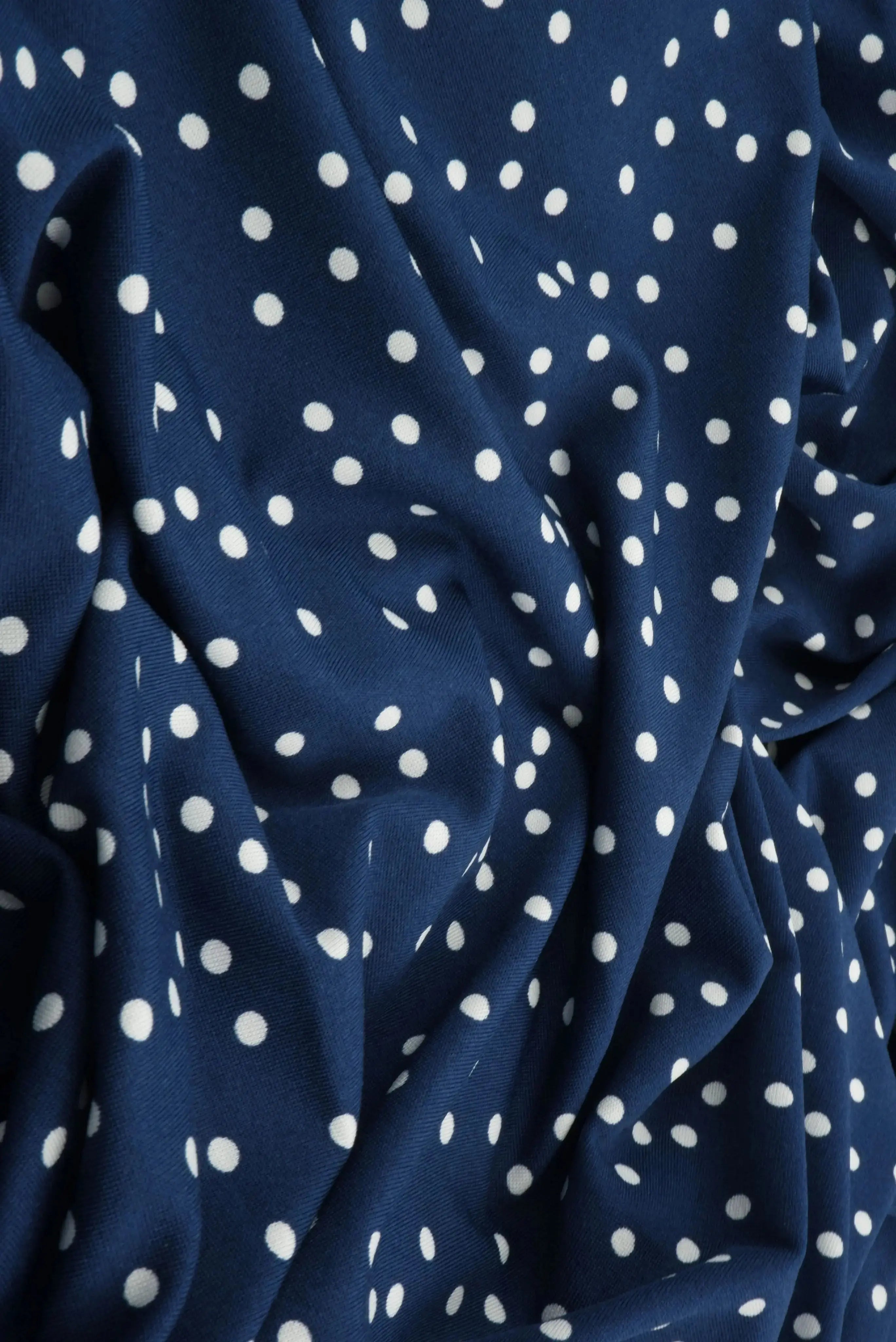 DTY Micro Polka Dot Print Knit Fabric   KNT4498-DU1952 