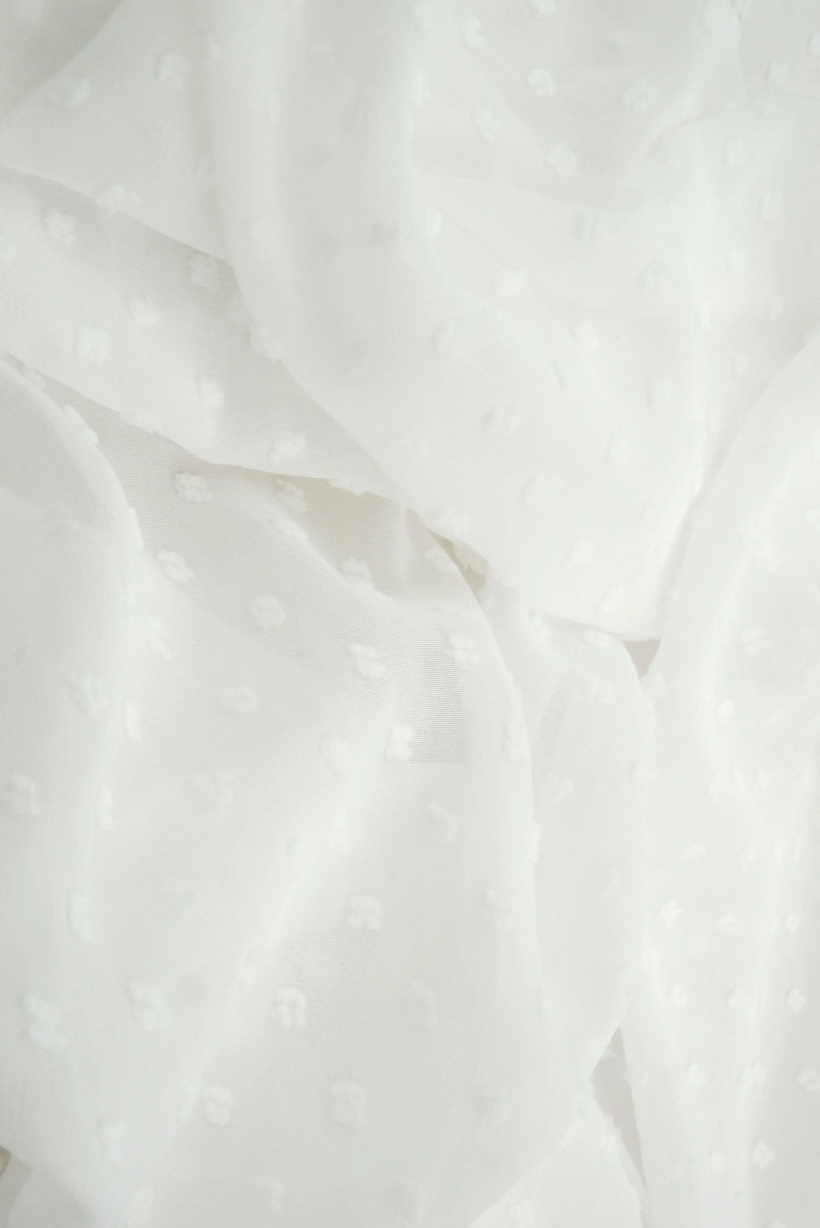 Dot Chiffon Solid Woven Fabric - HIMLT-3132 