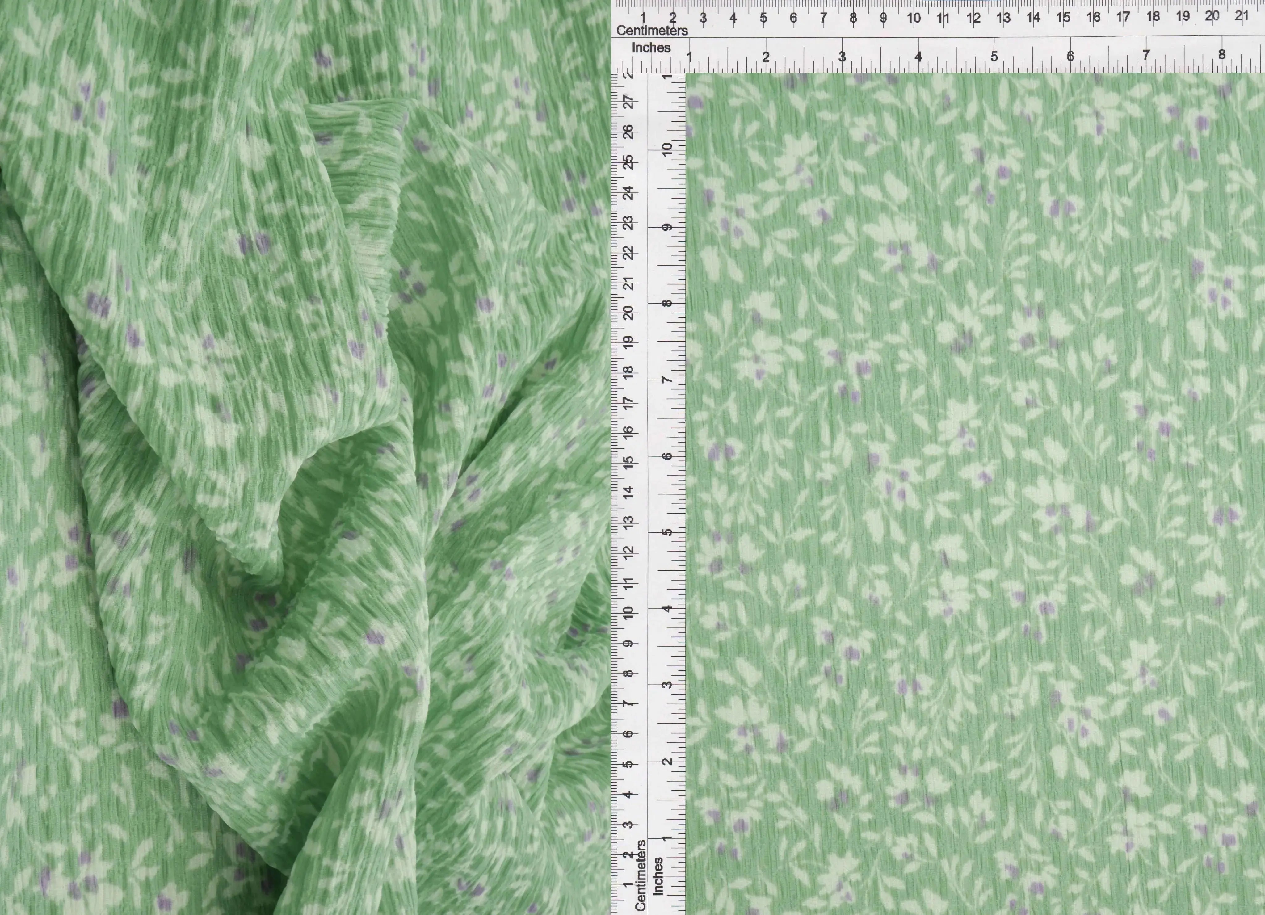 Floral Crinkle Woven Fabric - CRP4628-MS10020 