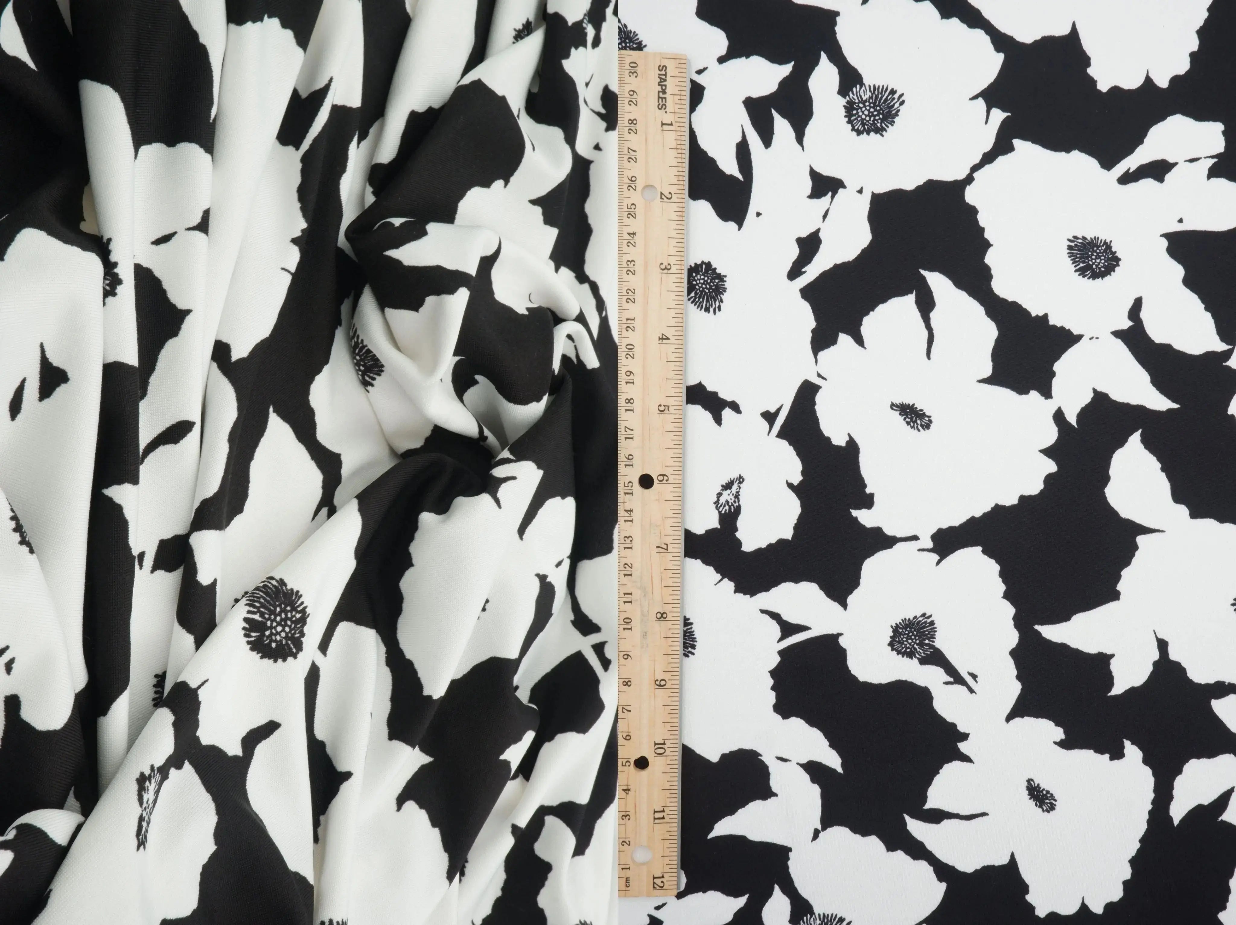 Floral DTY Polyester Spandex Knit KNT4498-MS11693 