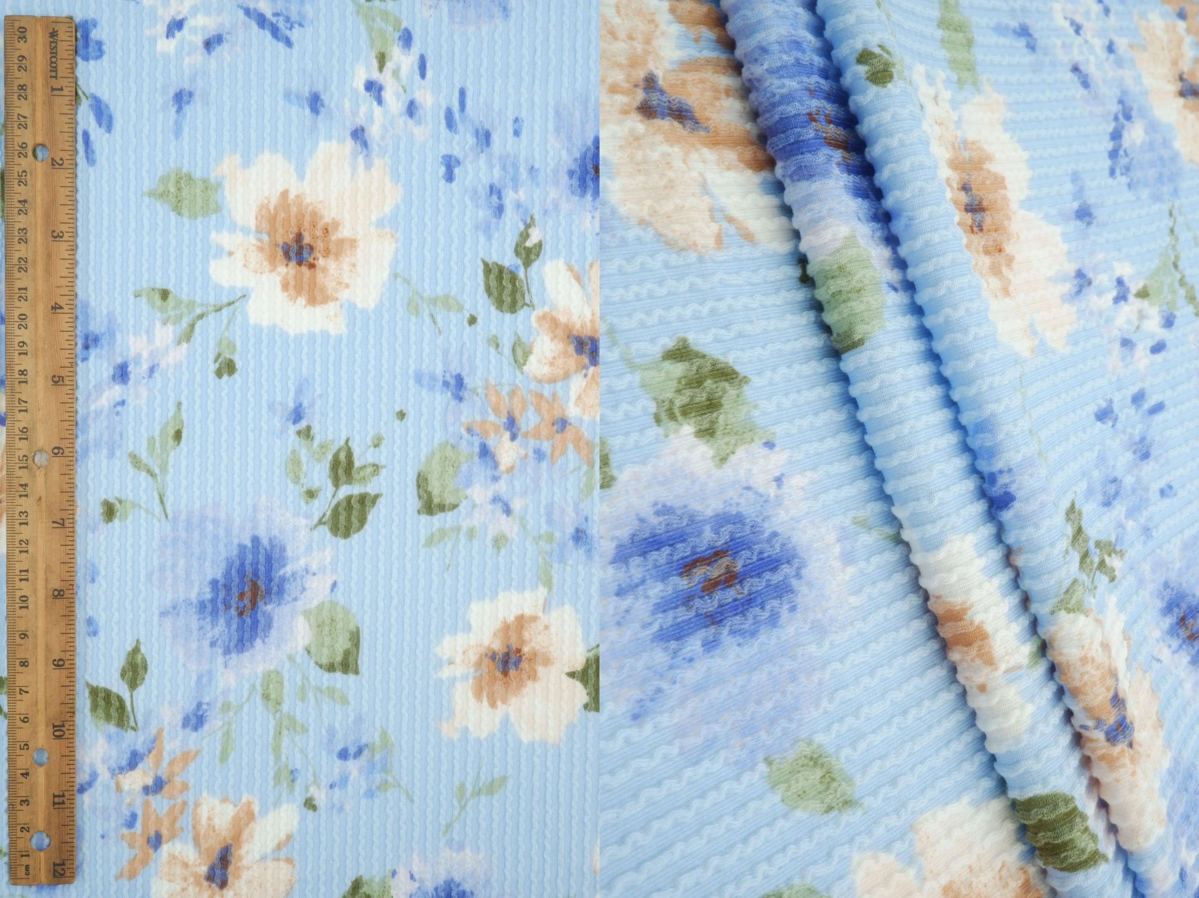 KNT4463-MS11657 BLUE POWDER KNIT