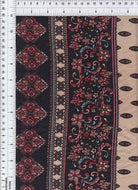 KNT2100-DU1194 BLACK A BIKER SHORTS BODYSUIT BOHO CAMI DRESS DTY BRUSHED KNIT LOUNGEWEAR PANTS POLYESTER PRINT SPANDEX STRETCH T-SHIRT TOPS TUNICS