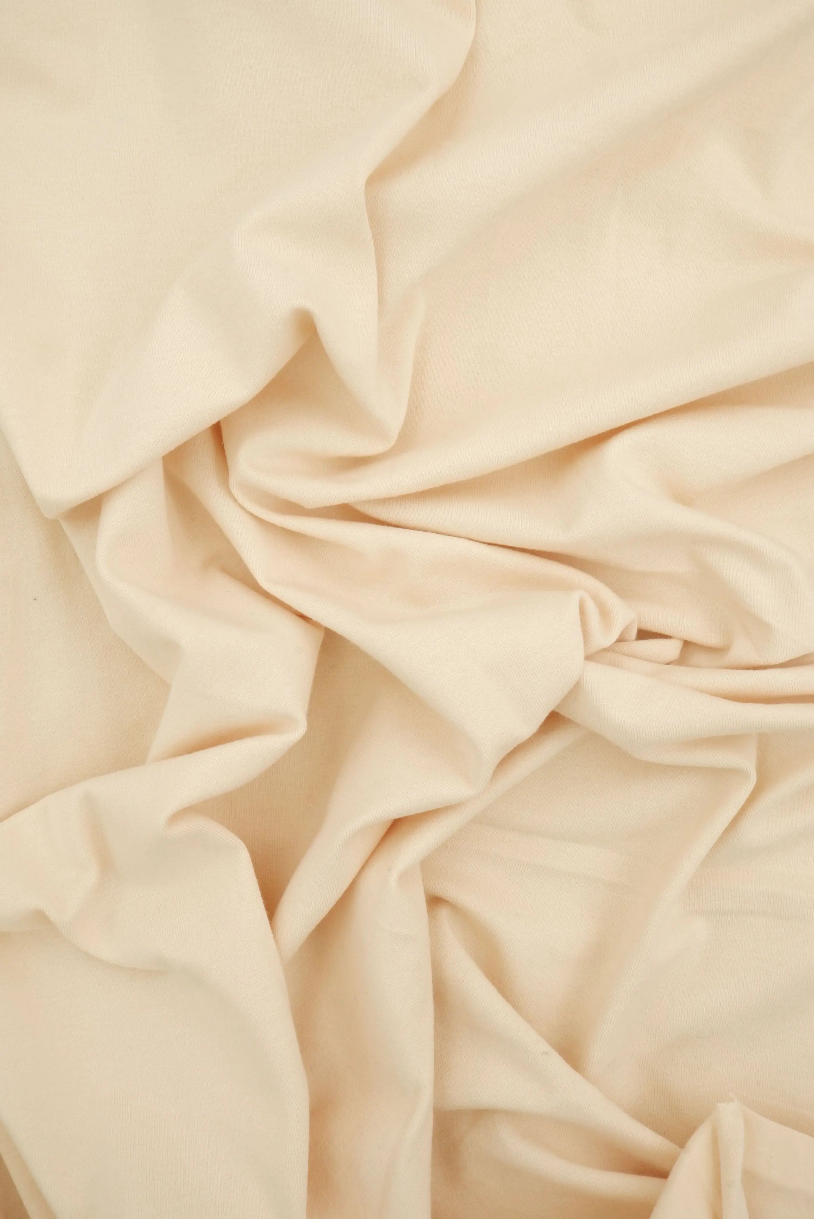 KNT4459 CREAM KNIT SOLID-B STRETCH