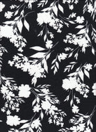 KNT4498-MS11692 BLACK BLOUSE BOTTOMS CAMI DRESS DTY FLOWER KNIT PANTS POLYESTER PRINT SKIRTS SPANDEX T-SHIRT TOPS