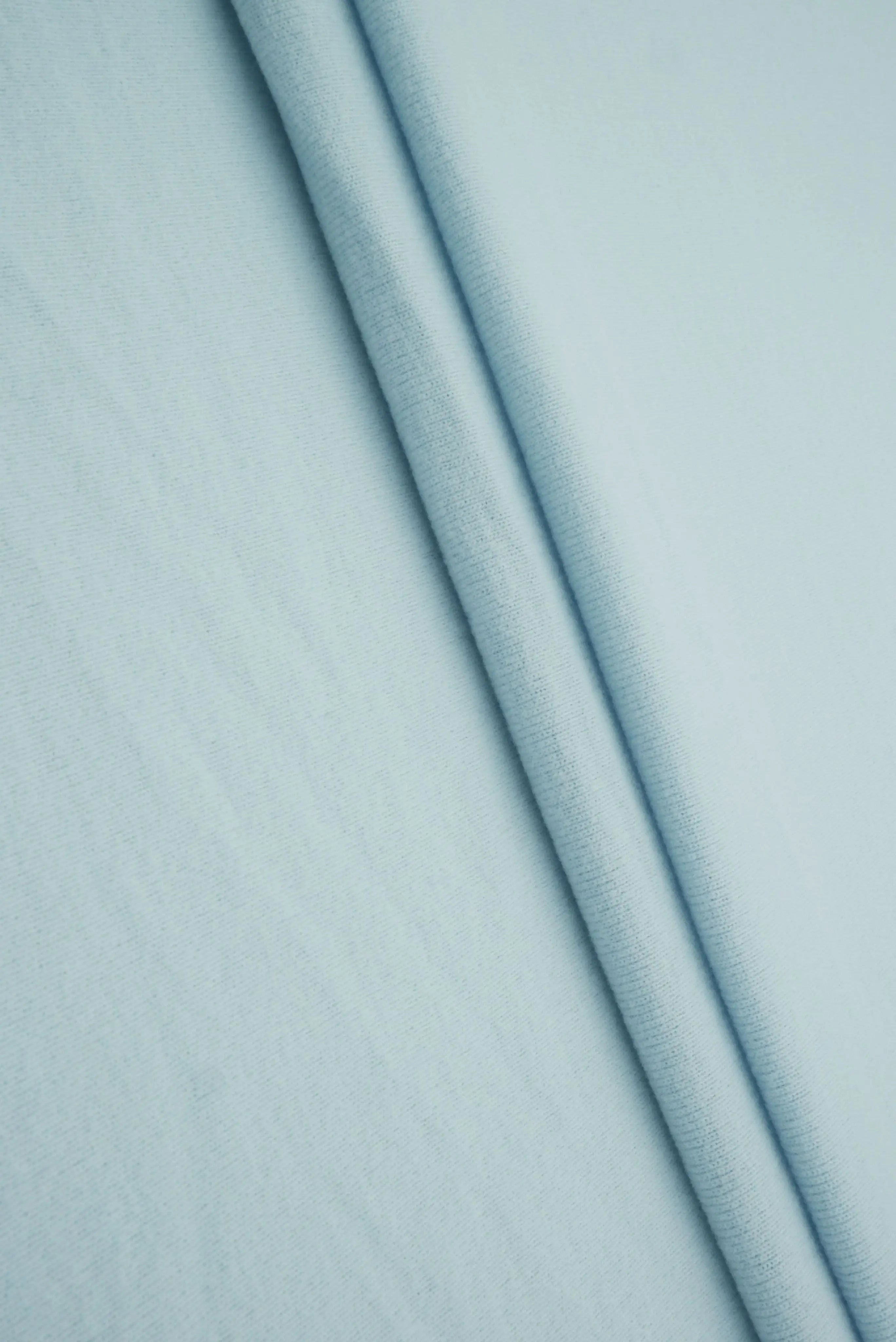 KNT4681 BLUE POWDER BLOUSE DRESS KNIT NO-PRINT PANTS POLYESTER RAYON RIBBED 1X1 SKIRTS SPANDEX SWEATER TOPS