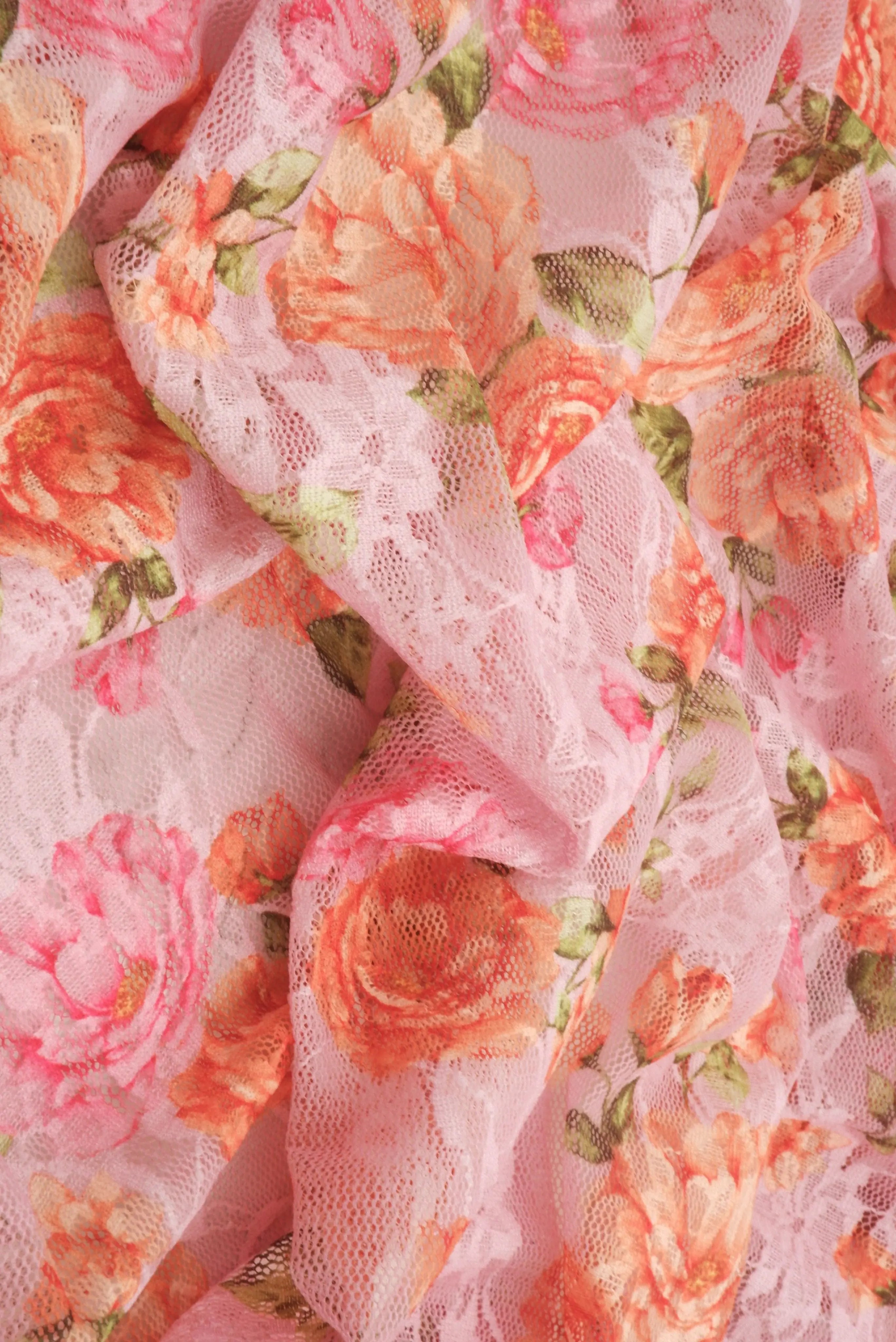 LACE1483-M11757 PINK BLOUSE BODYSUIT BOTTOMS CAMI DIGITAL PRINT DRESS LACE LEOPARD POLYESTER SKIRTS SPANDEX T-SHIRT TOPS