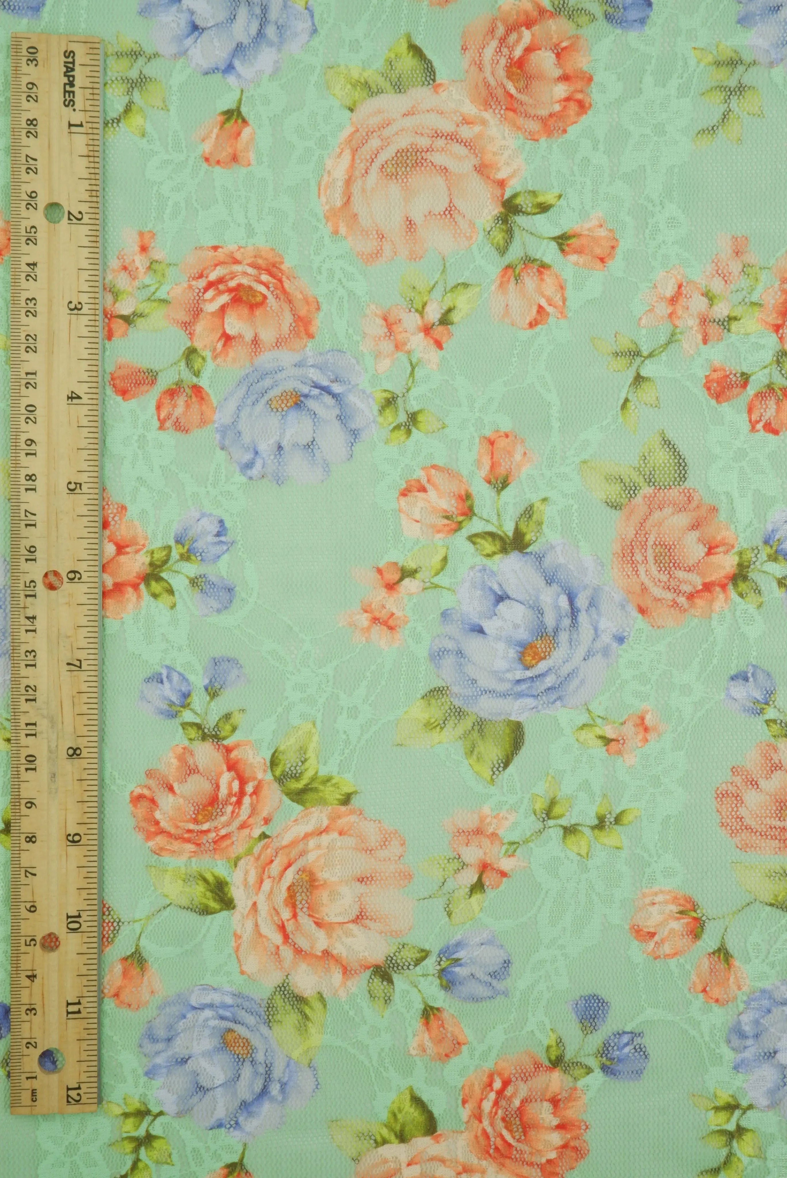 LACE1483-M11757 SAGE BLOUSE BODYSUIT BOTTOMS CAMI DIGITAL PRINT DRESS LACE LEOPARD POLYESTER SKIRTS SPANDEX T-SHIRT TOPS