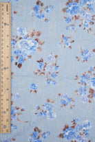 LACE4481-M11765 BLUE BLOUSE CAMI DIGITAL PRINT DITSY DRESS LACE POLYESTER SKIRTS SPANDEX TOPS