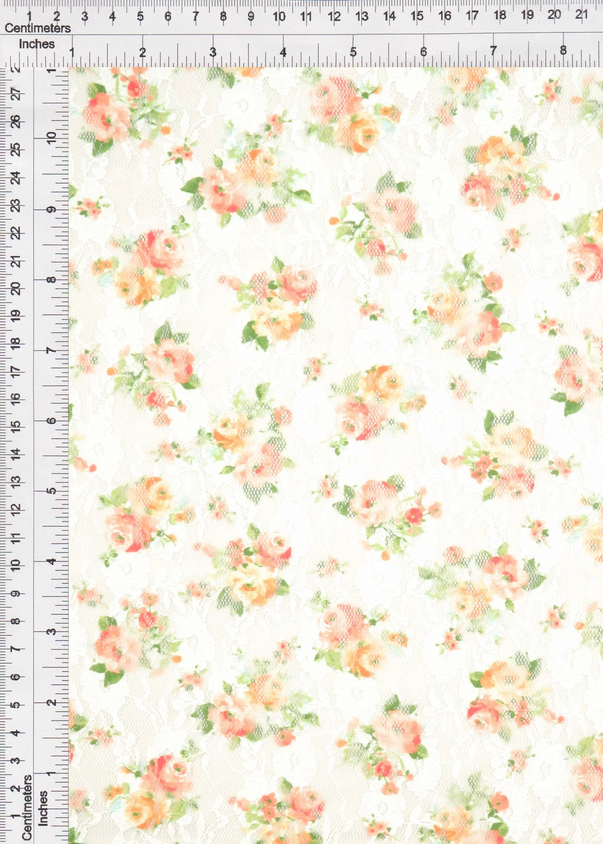 LACE4481-S41294 ORANGE LACE