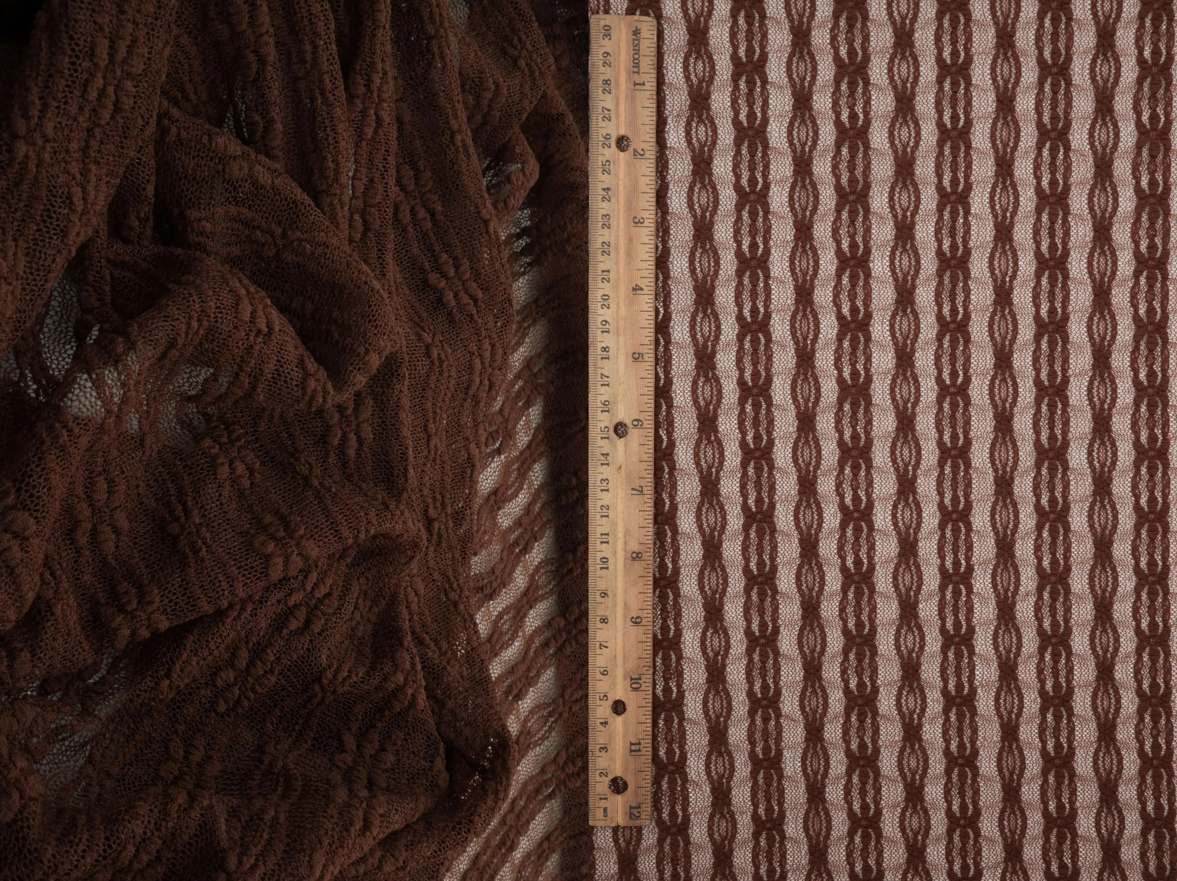 LACE4663 BROWN LACE