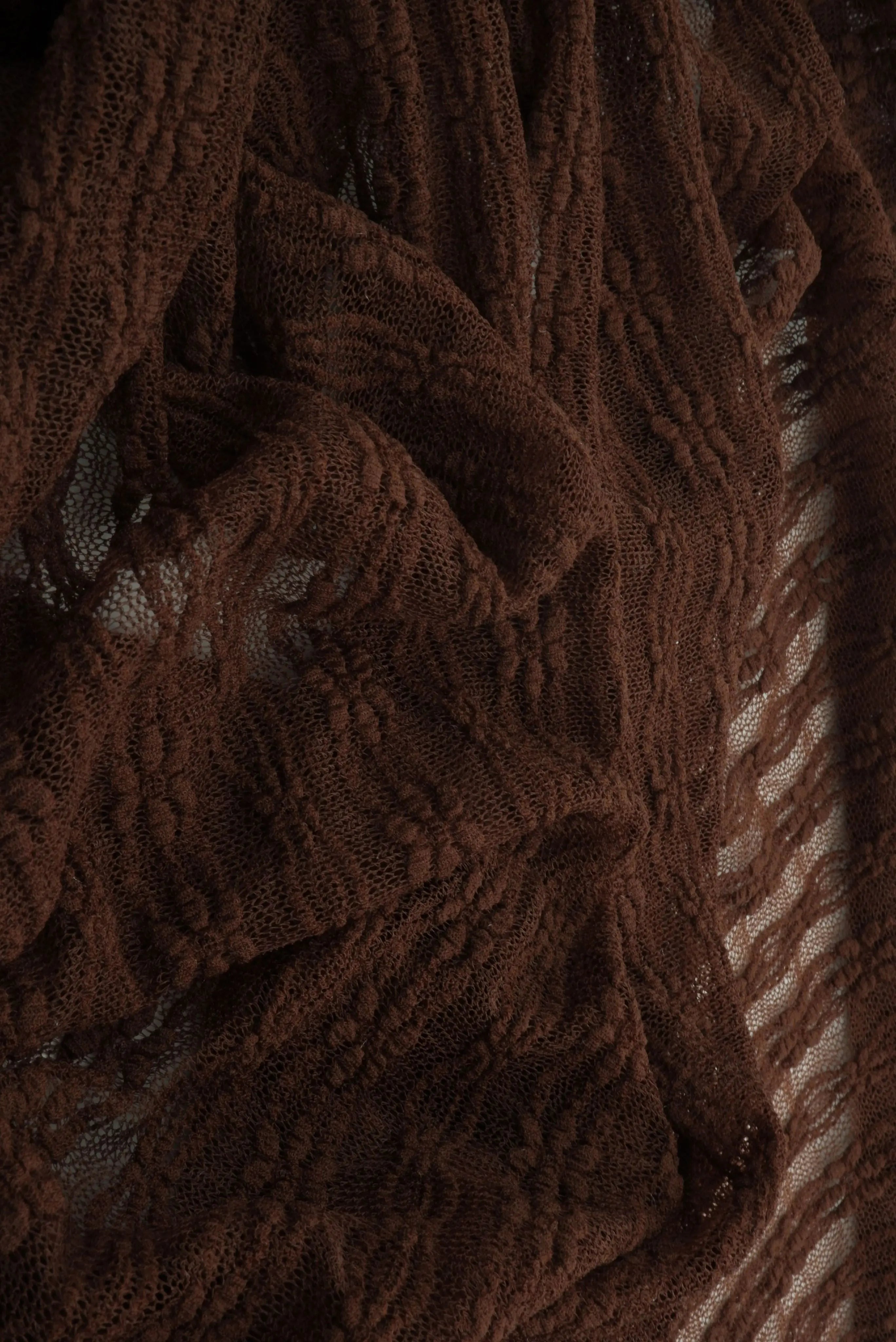 LACE4663 BROWN LACE