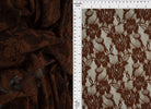 LACE1379 SOLID BROWN LACE