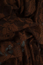 LACE1379 SOLID BROWN LACE