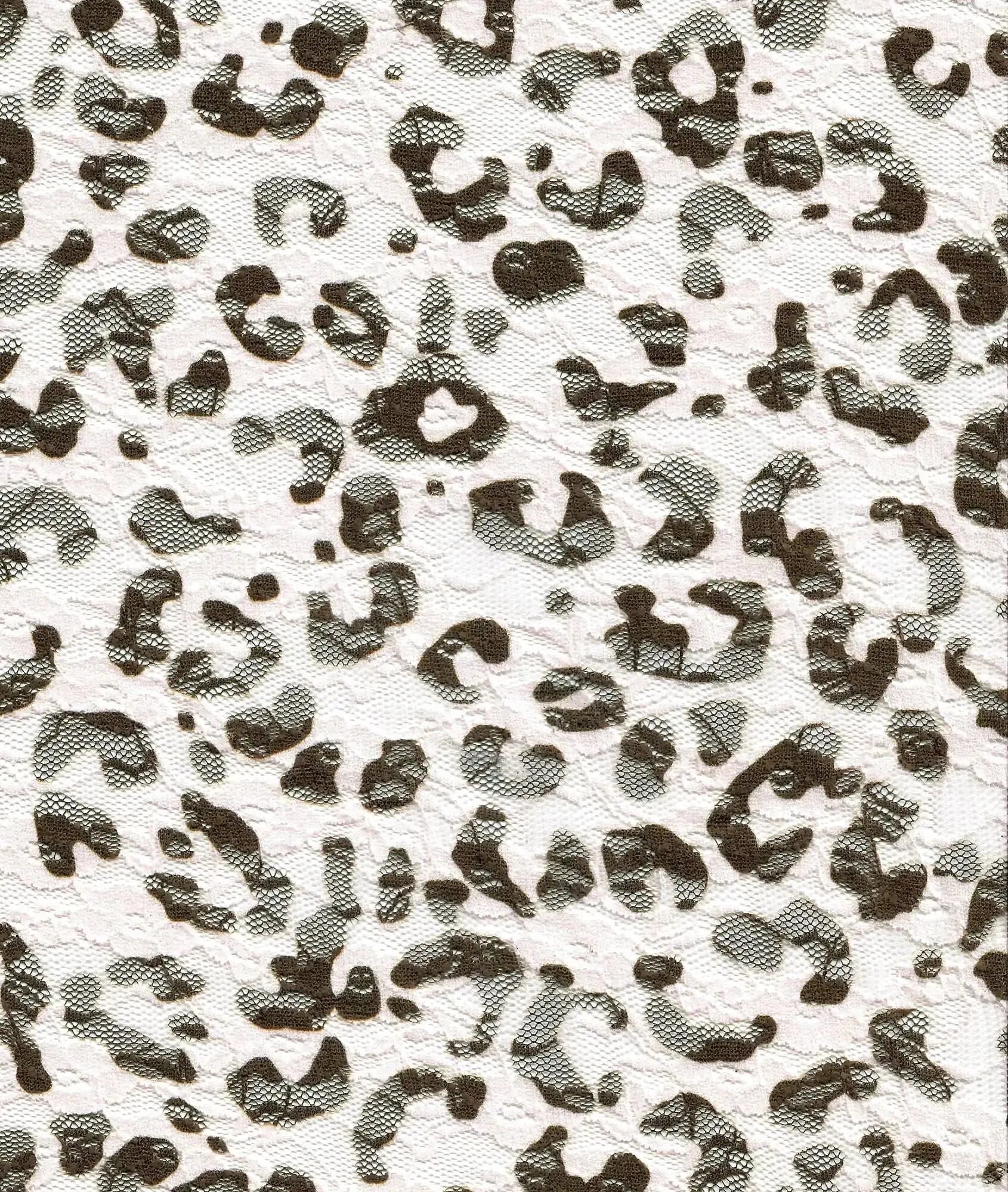 Leopard Print Stretch Lace Fabric - LACE4481-Q10720 