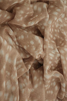 MESH-MS11748 TAN ANIMAL BLOUSE BODYSUIT BOTTOMS CAMI DIGITAL PRINT DRESS MESH POLYESTER SKIRTS SPANDEX TOPS