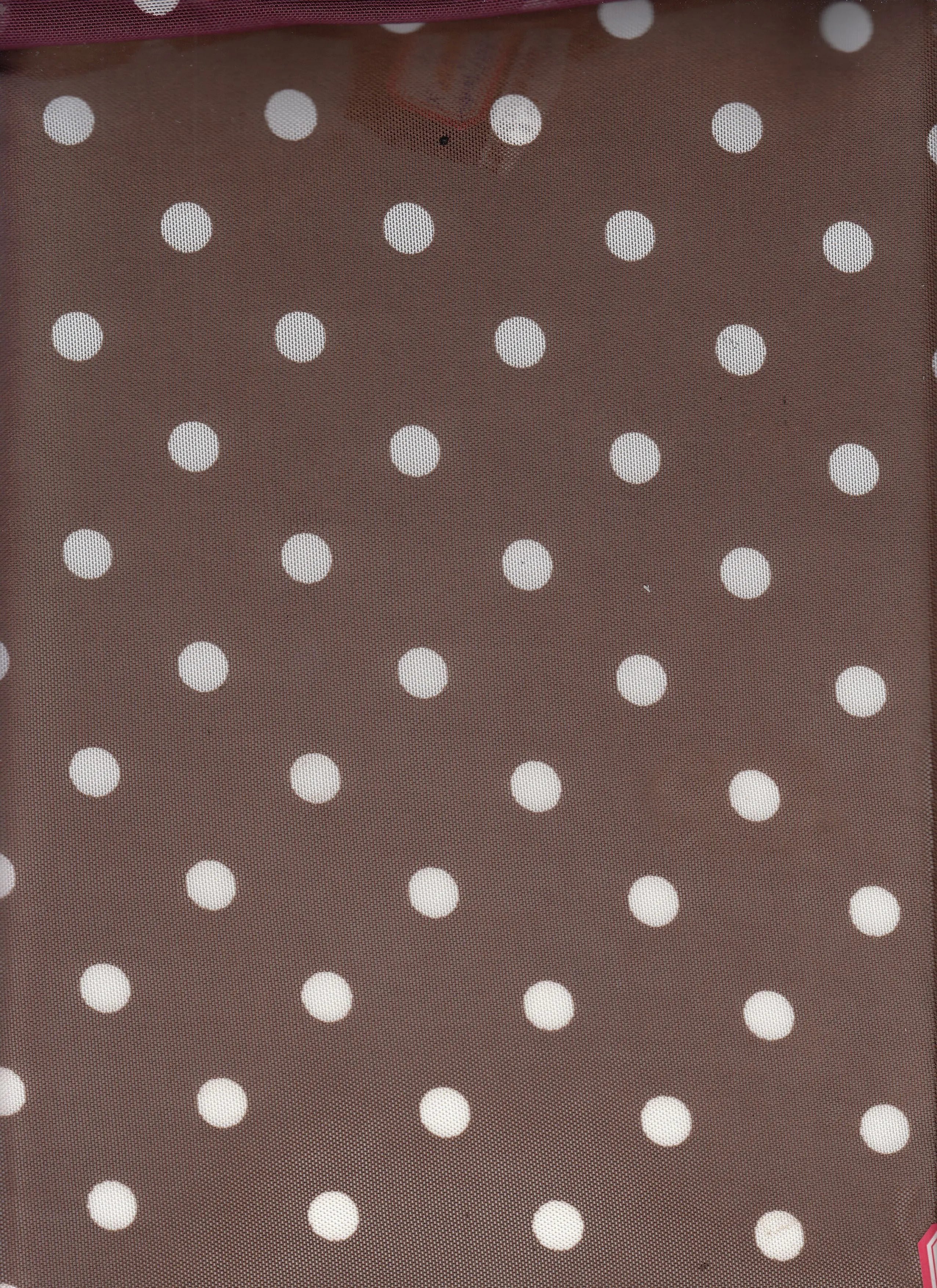 MESH-SE90548 BROWN BLOUSE BOTTOMS CAMI DOT DRESS LOUNGEWEAR MESH POLYESTER PRINT SPANDEX TOPS