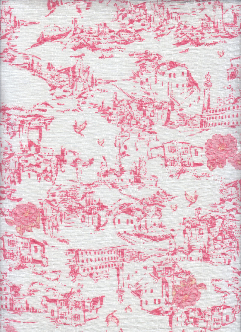 LIN4641-MS11491 -PINK CORAL  PRINT, PRINT-B WOVEN-0