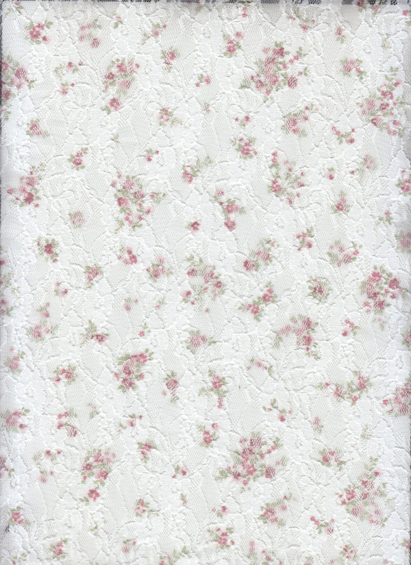 LACE4481-D1337B -ROSE DUSTY  PRINT, DIGITAL PRINT LACE-0