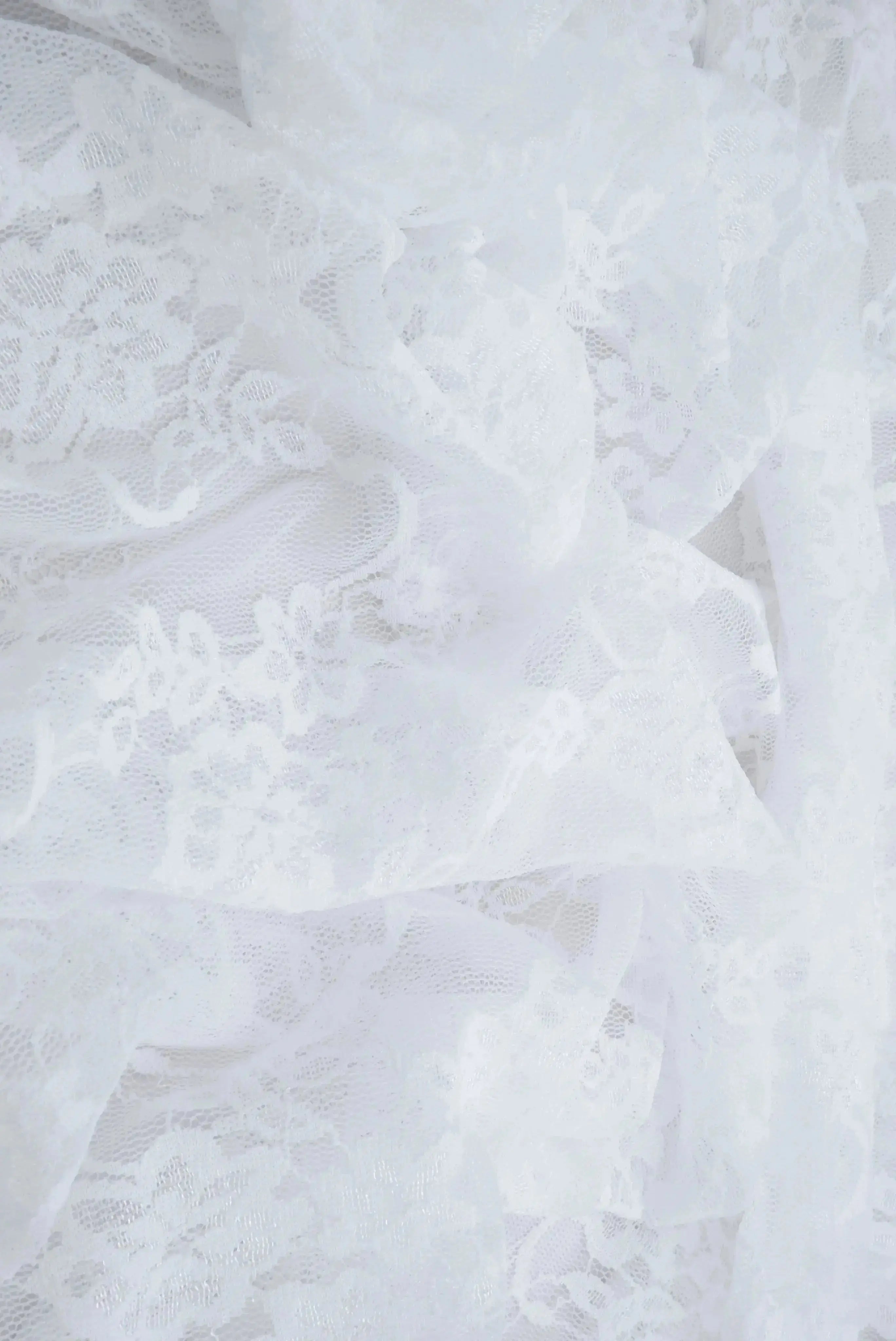 Nylon Floral Lace Fabric - LACE-1483 