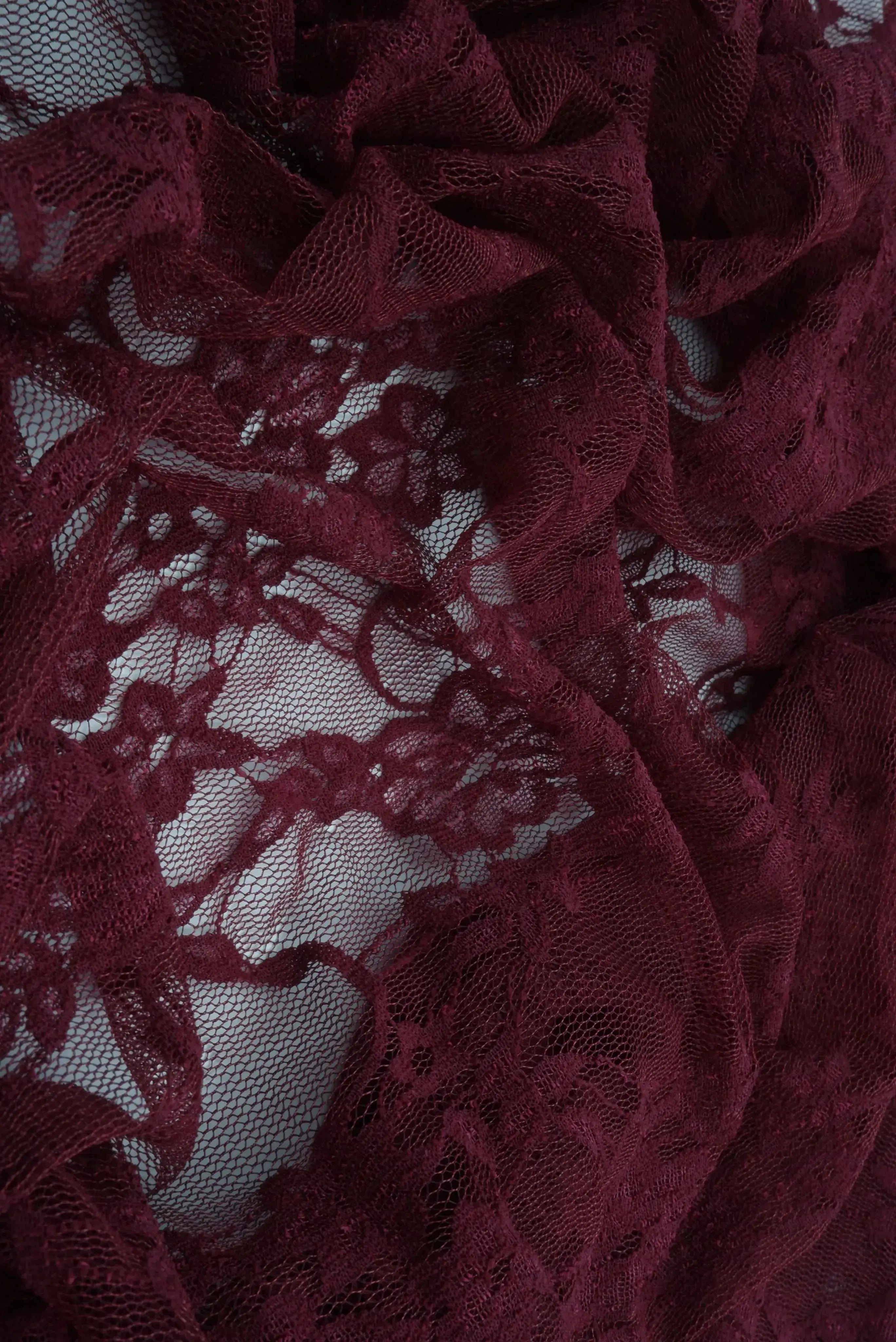 Nylon Floral Lace Fabric - LACE-1483 
