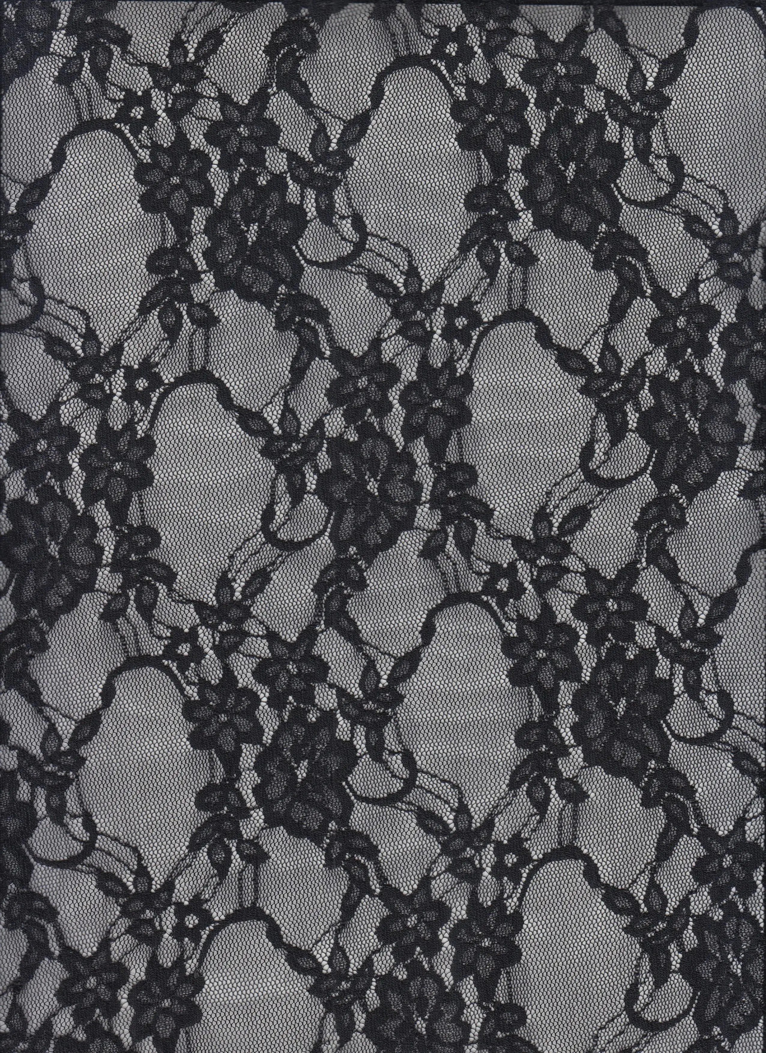 Nylon Floral Lace Fabric - LACE-1483 
