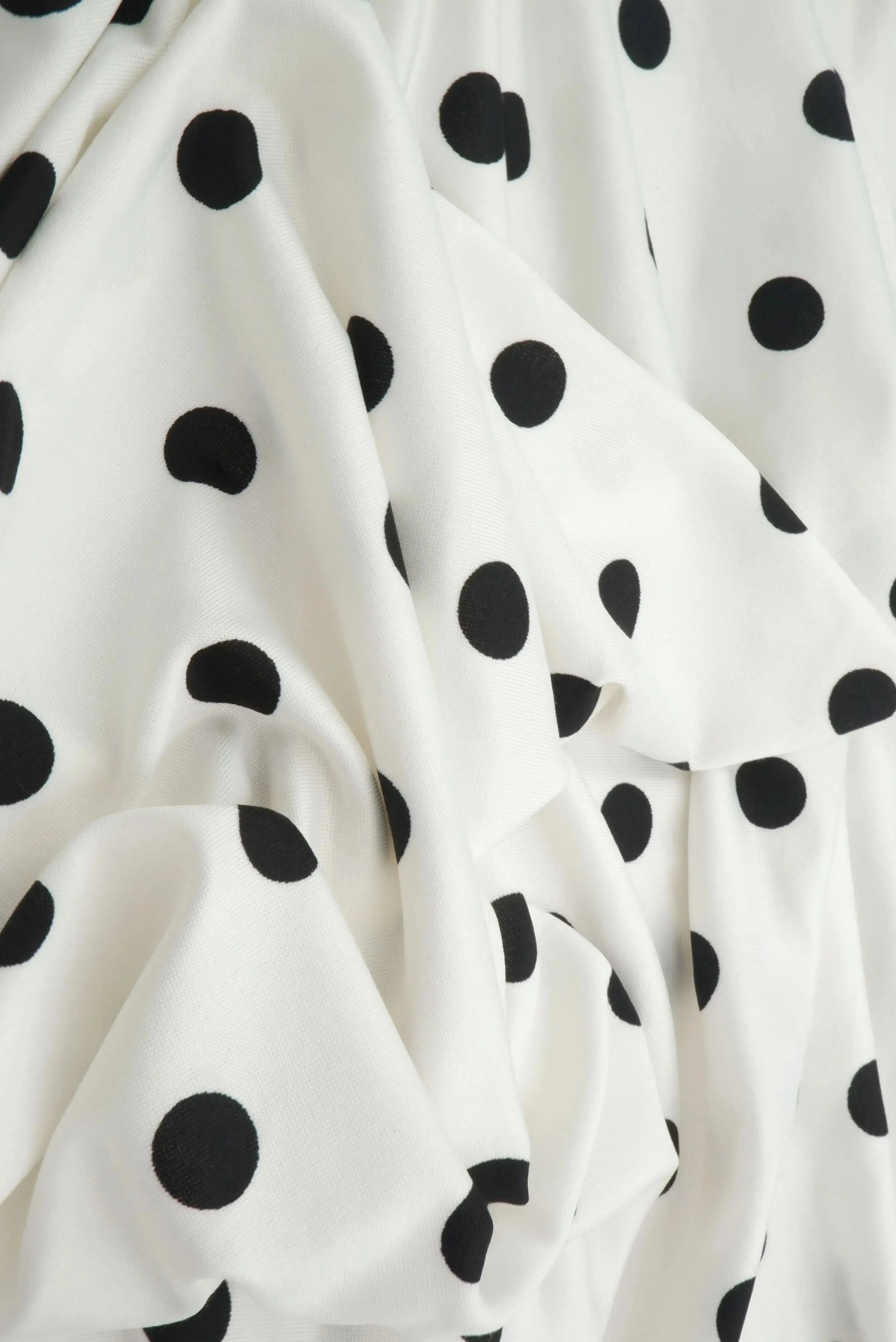 Polka Dot DTY Knit Fabric - KNT4498-SE90548 