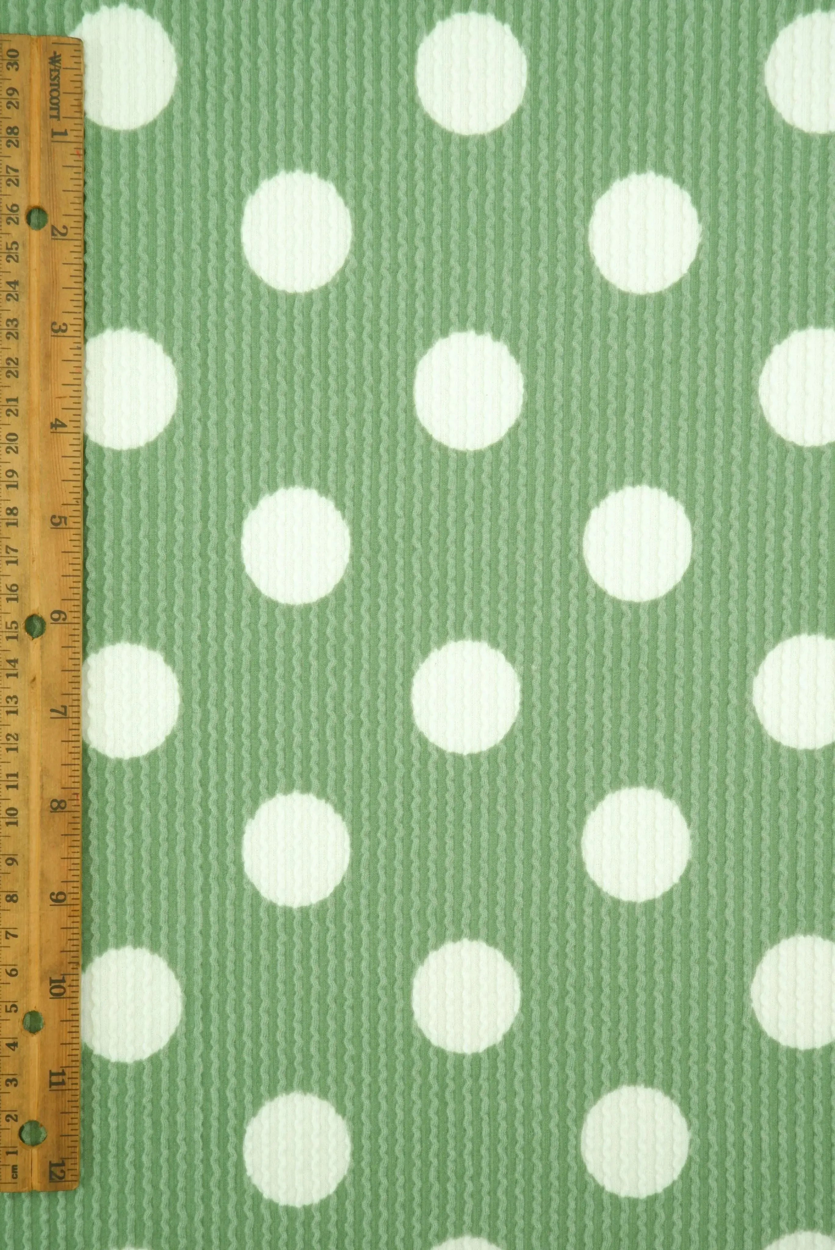 Polka Dot Double Knit Fabric   KNT4463-DU186B 