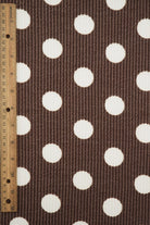 Polka Dot Double Knit Fabric   KNT4463-DU186B 