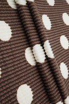 Polka Dot Double Knit Fabric   KNT4463-DU186B 
