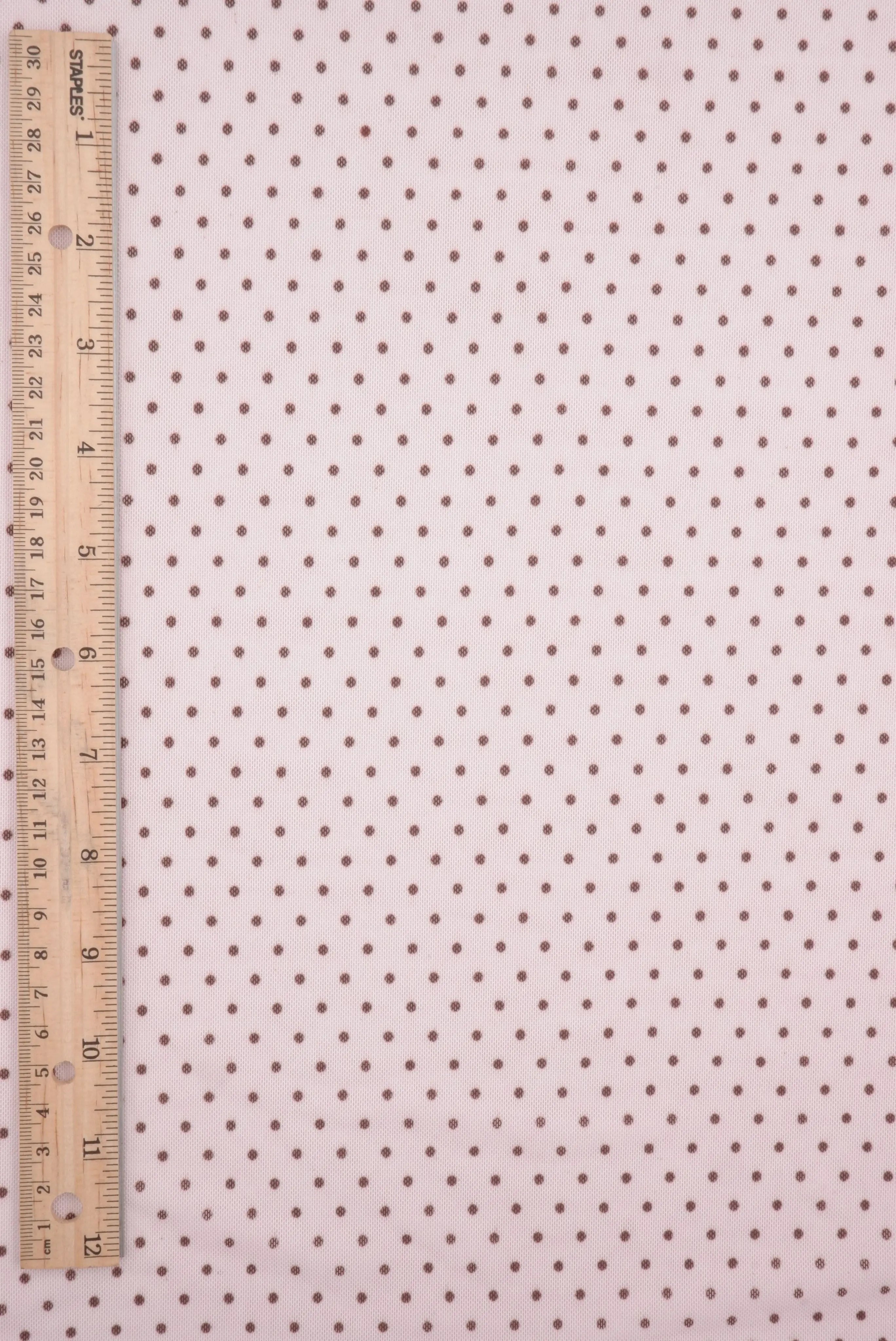 MESH-DU1614 PINK/BROWN DOT MESH POLYESTER PRINT SPANDEX
