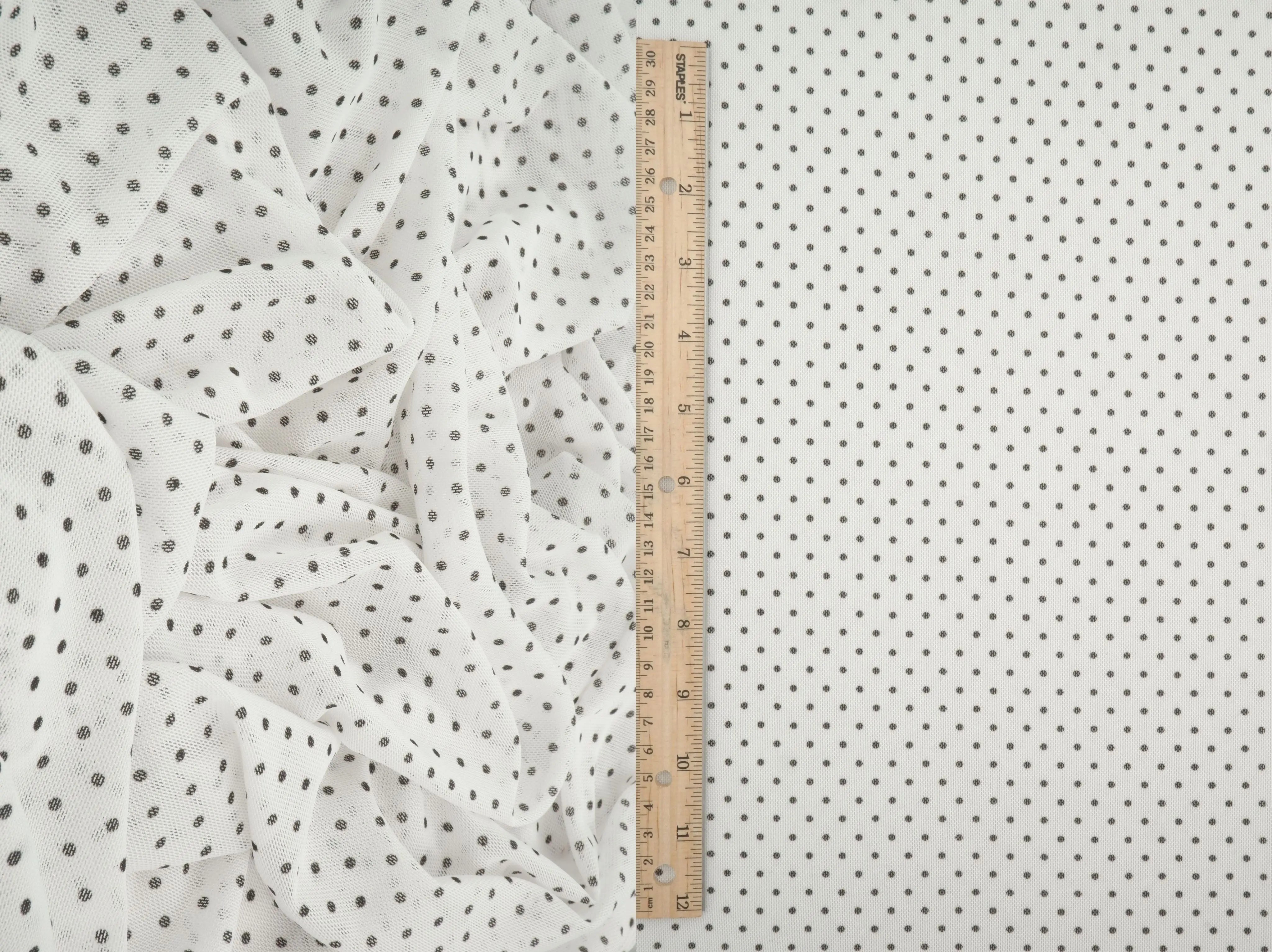 MESH-DU1614 IVORY/BLACK MESH