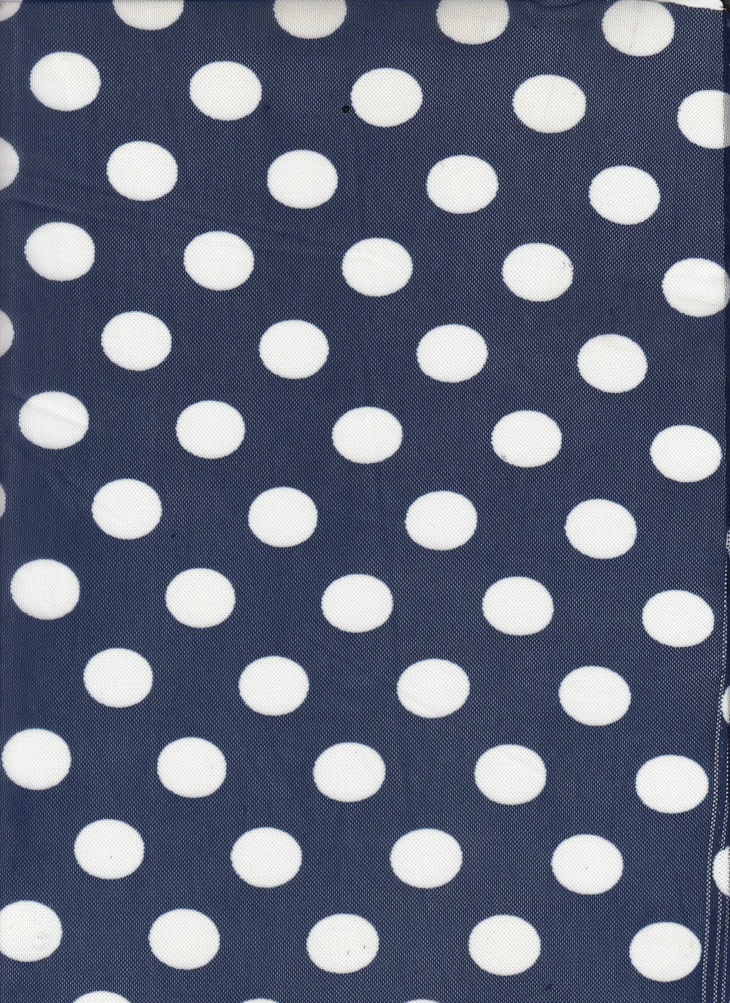 MESH-DU1665 NAVY/IVORY MESH