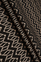 SATIN LACE CREAM/BLACK LACE